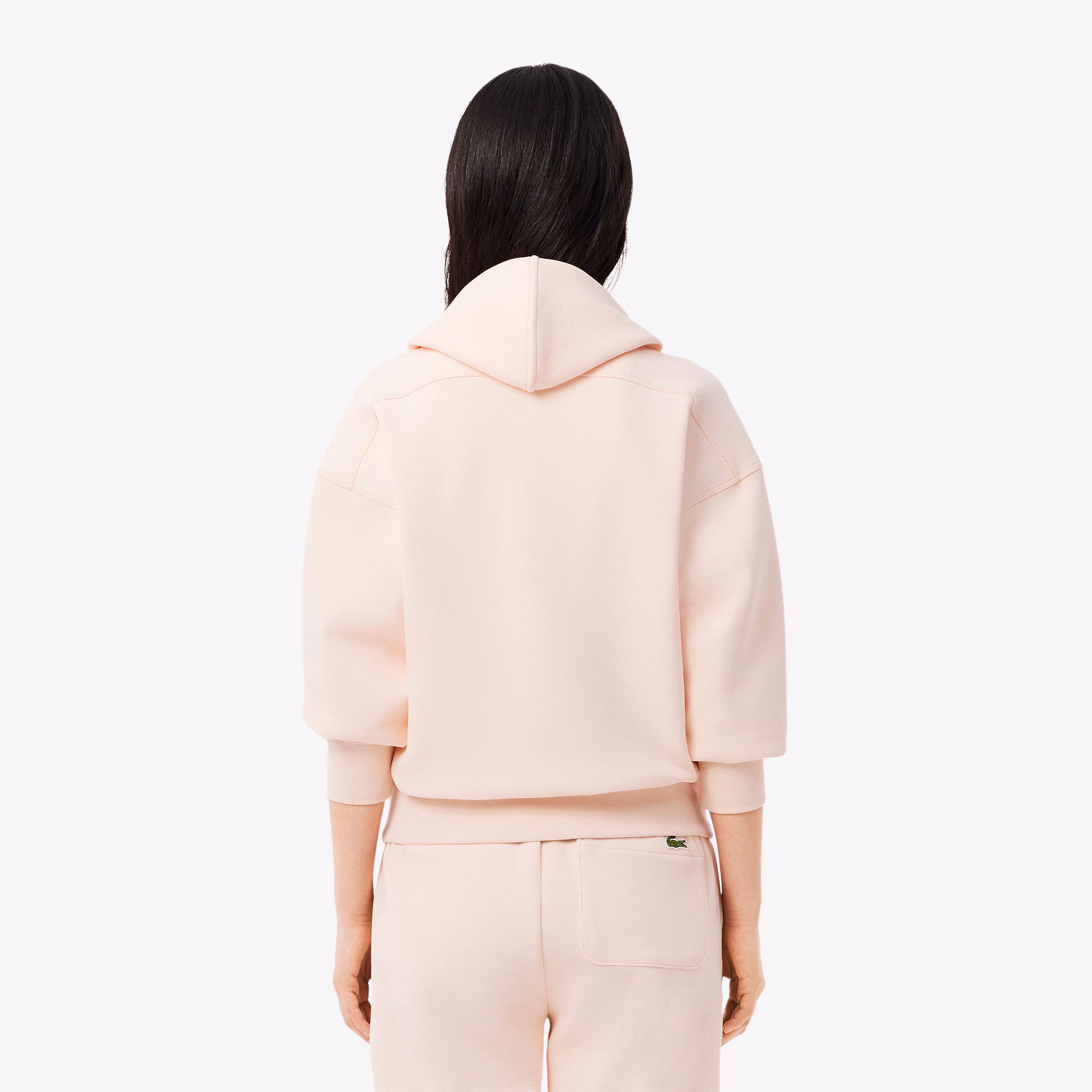 Women's Zip-Up Piqué Hoodie