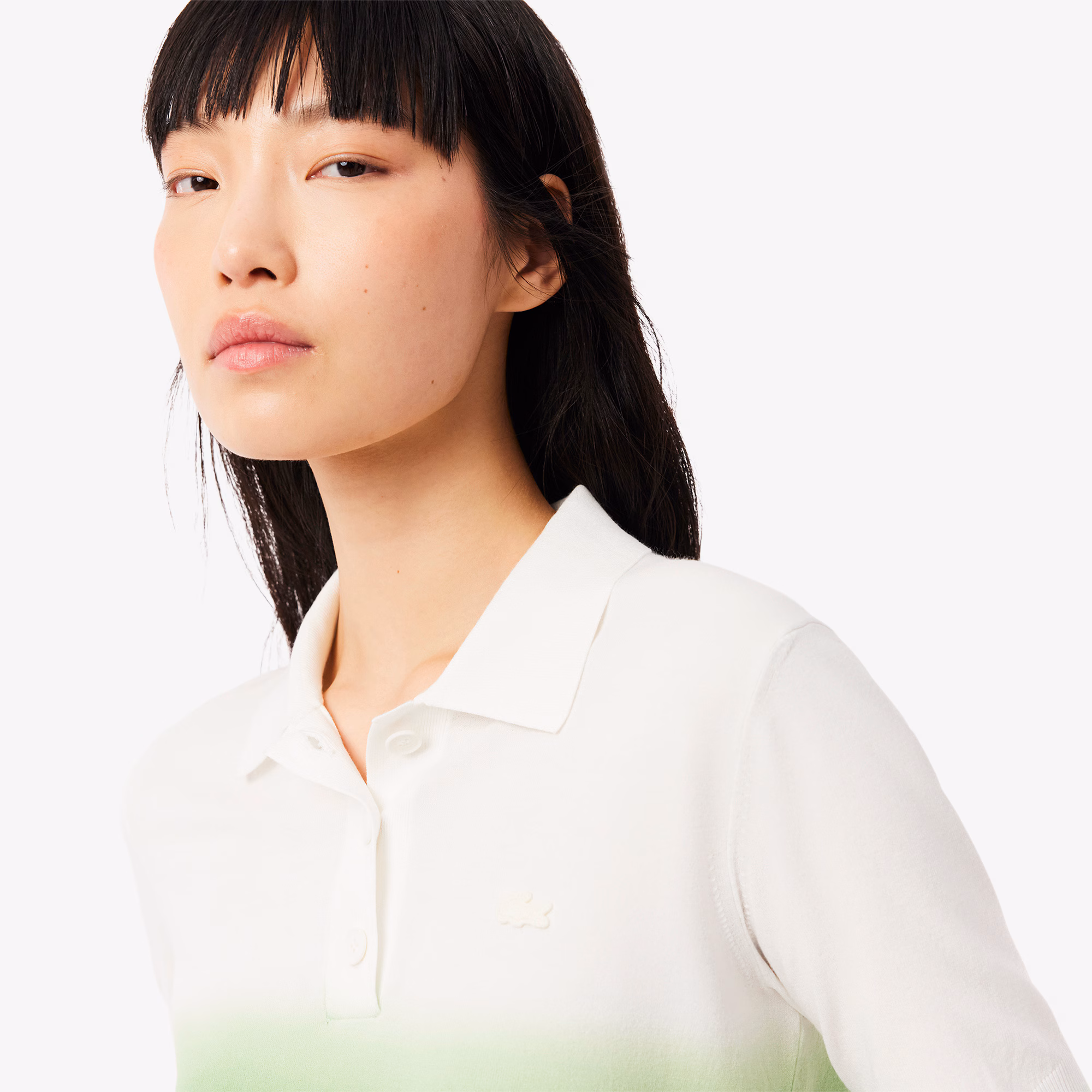 Women's Classic Fit Ombré Effect Knit Polo