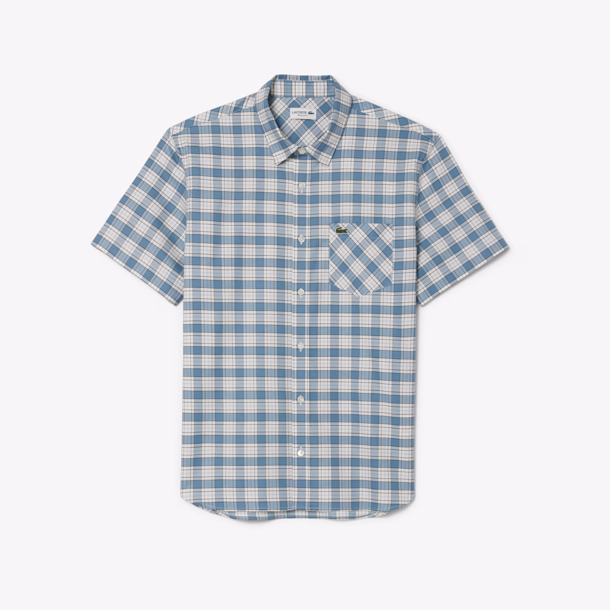 Men's Regular Fit Stretch Plaid Shirt