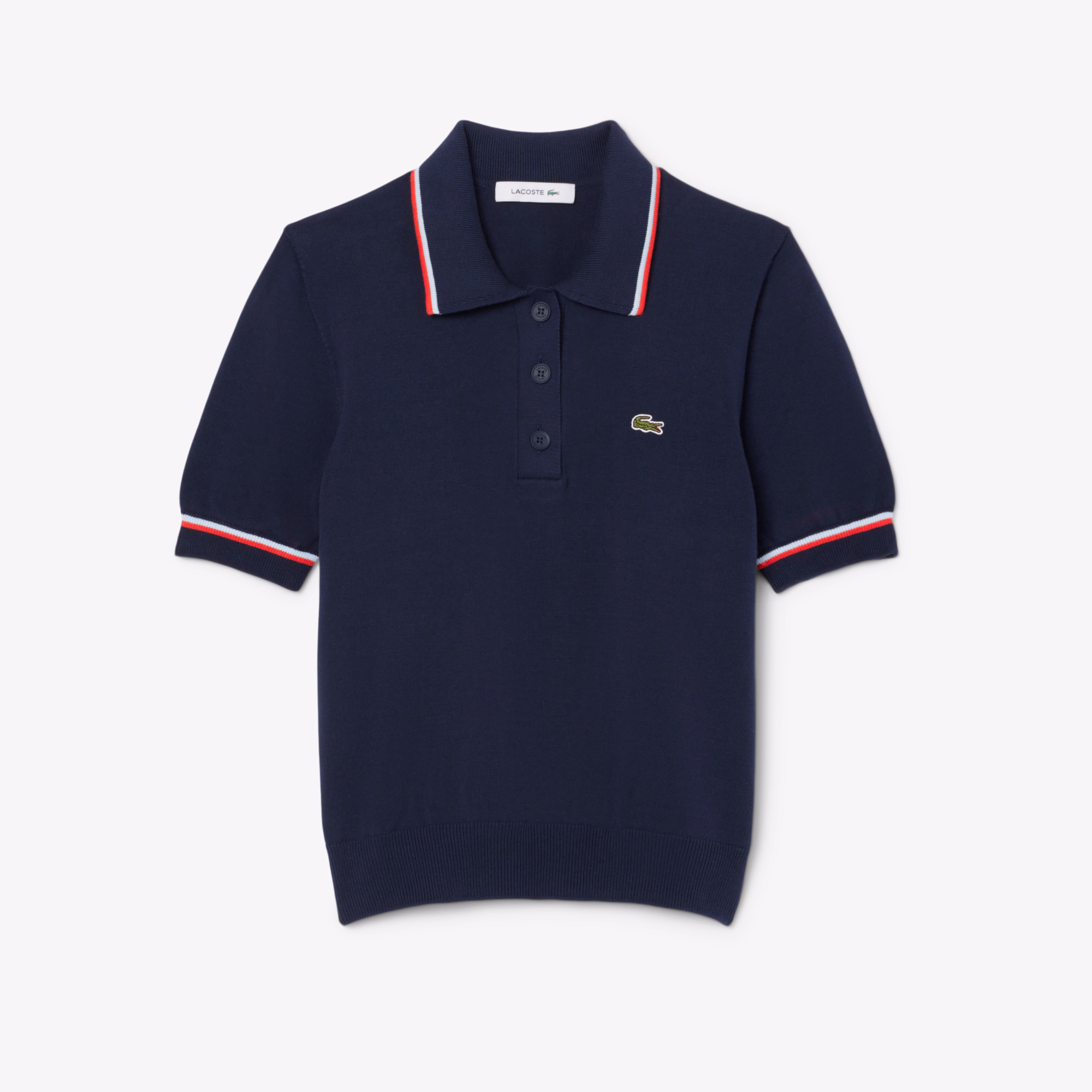 Women's Cropped 3D Seamless Stretch Cotton Polo