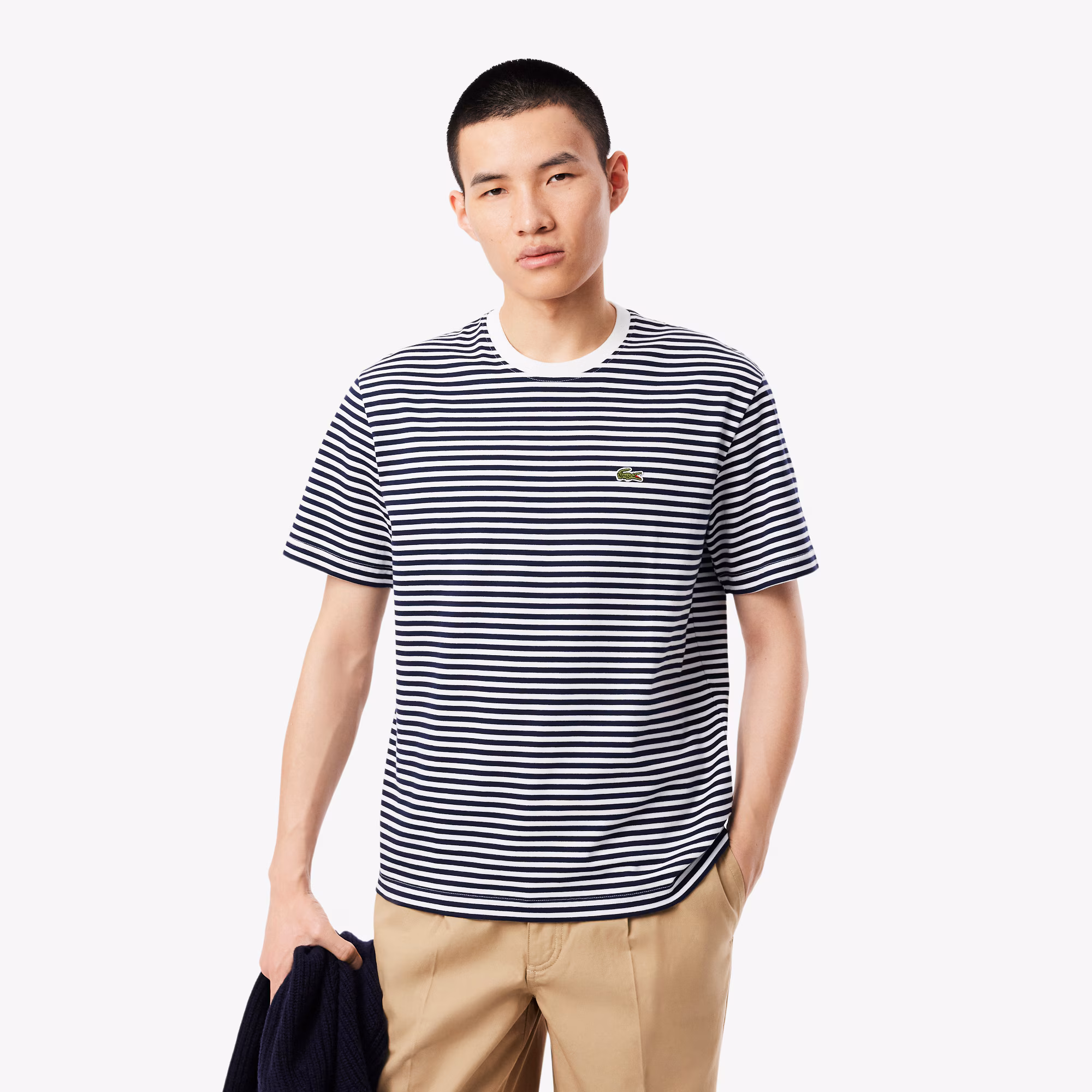 Men's Striped Heavy Cotton T-Shirt