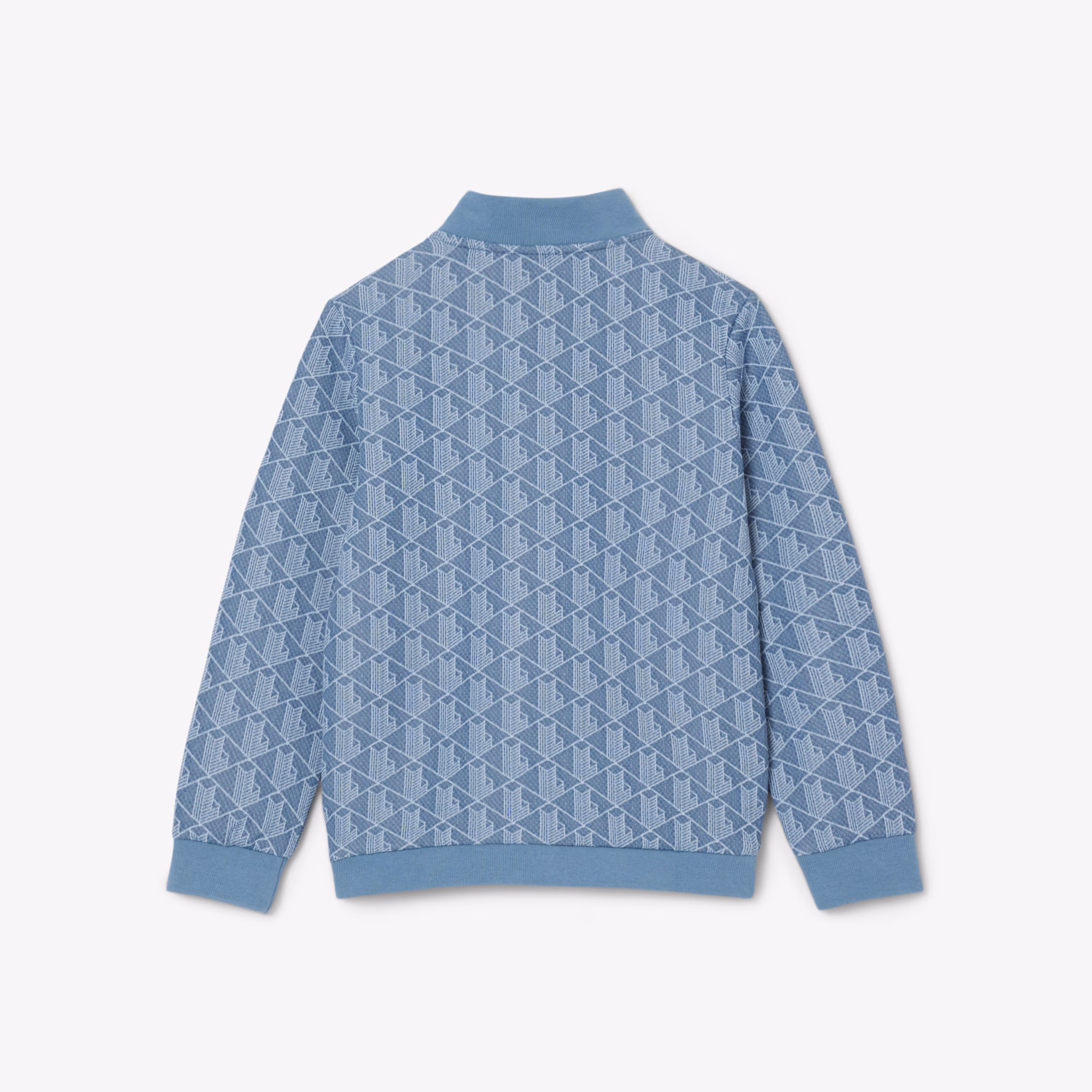 Kids' High-Neck Zip-Up Paris Monogram Sweatshirt