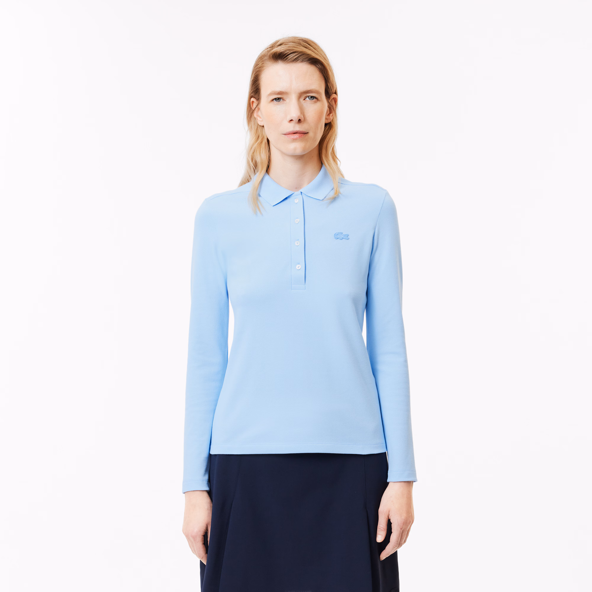 Women's Slim Fit L.12.D Stretch Mini Piqué Polo