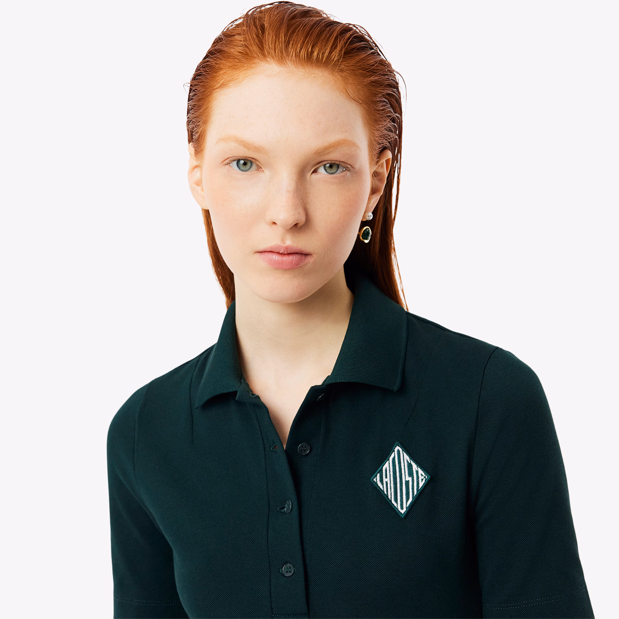 Women's Runway Mini Piqué Polo Bodysuit