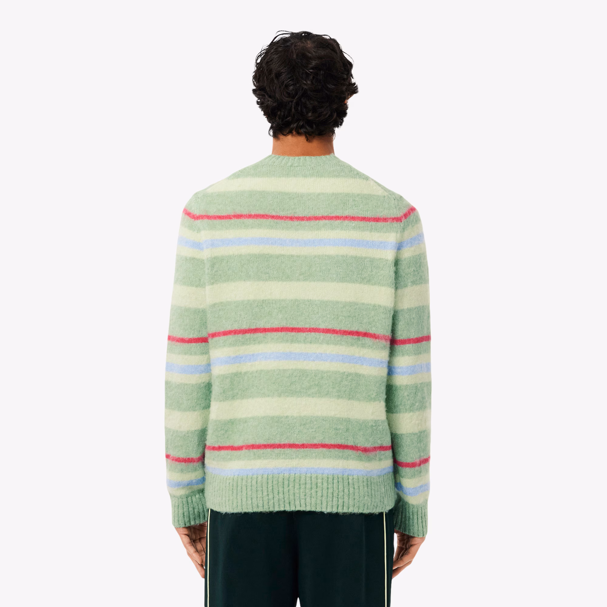 Men's Striped Alpaca Wool Sweater