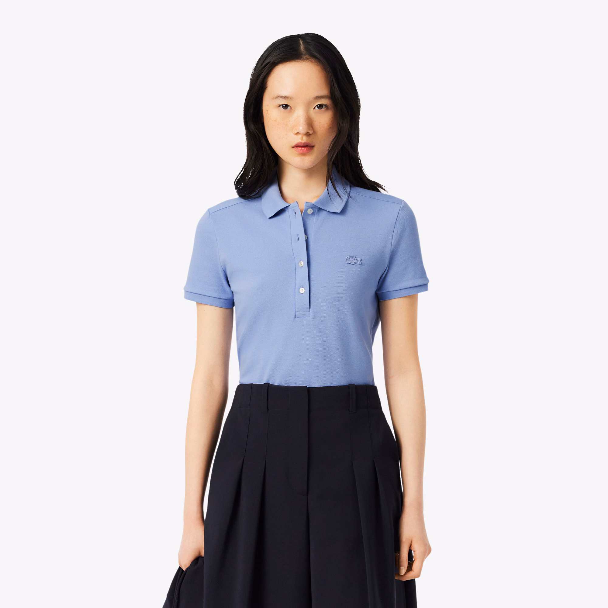 Women's L.12.D Slim Fit Stretch Mini Piqué Polo