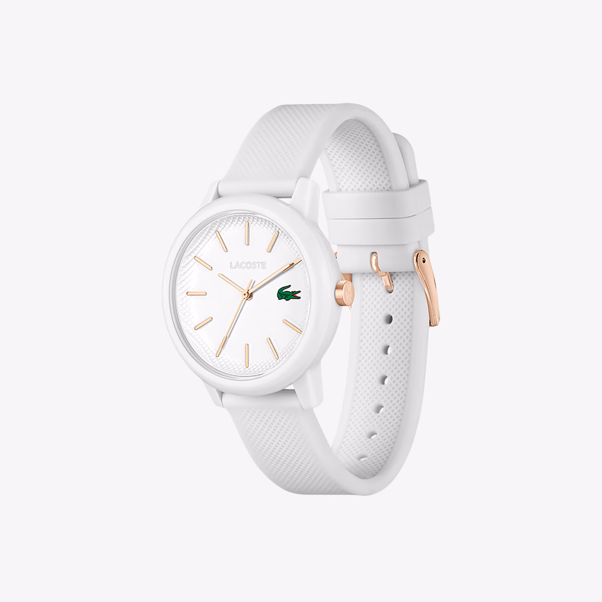 Women's Lacoste.12.12 White Silicone Strap Watch