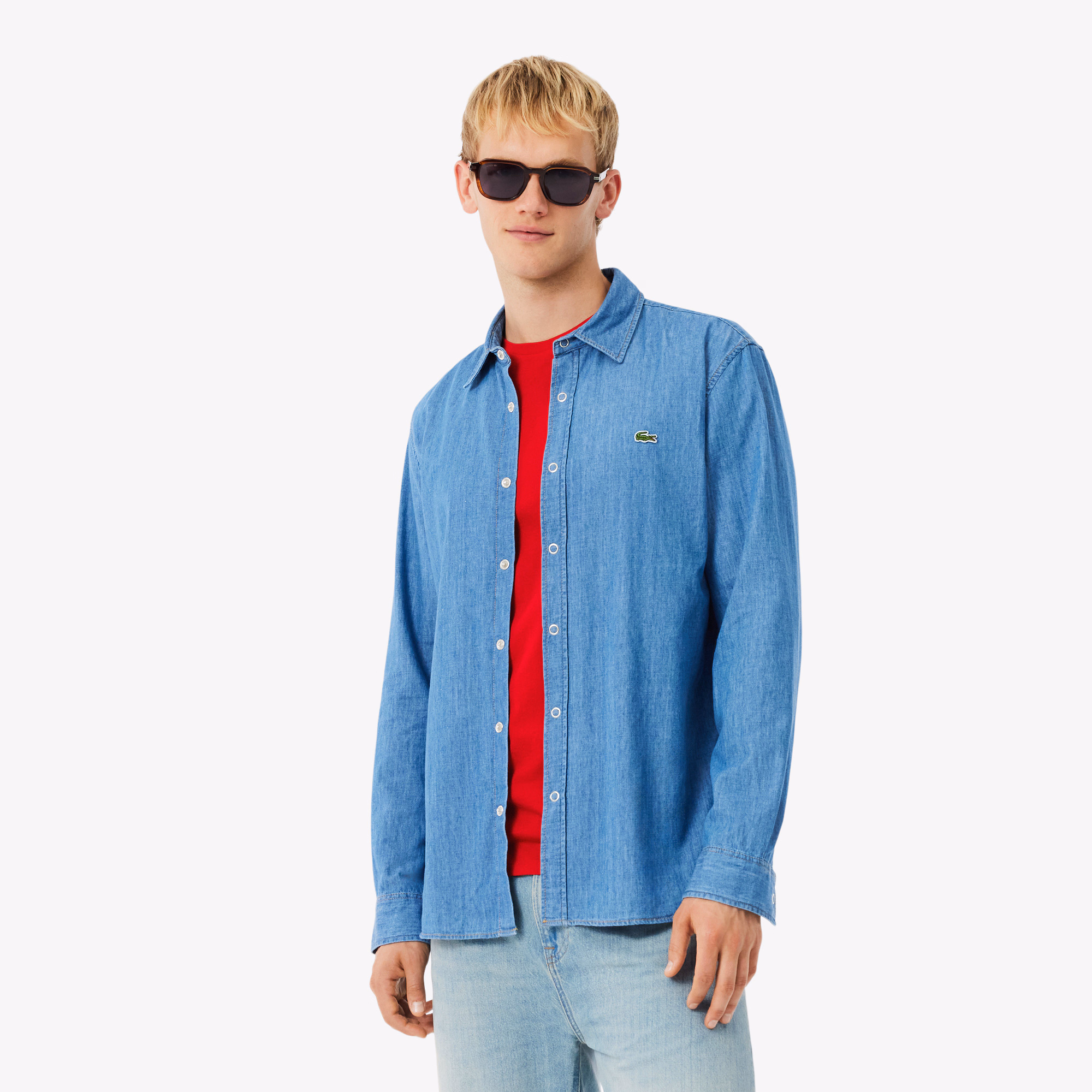 Men's Regular Fit Lightweight Denim Shirt