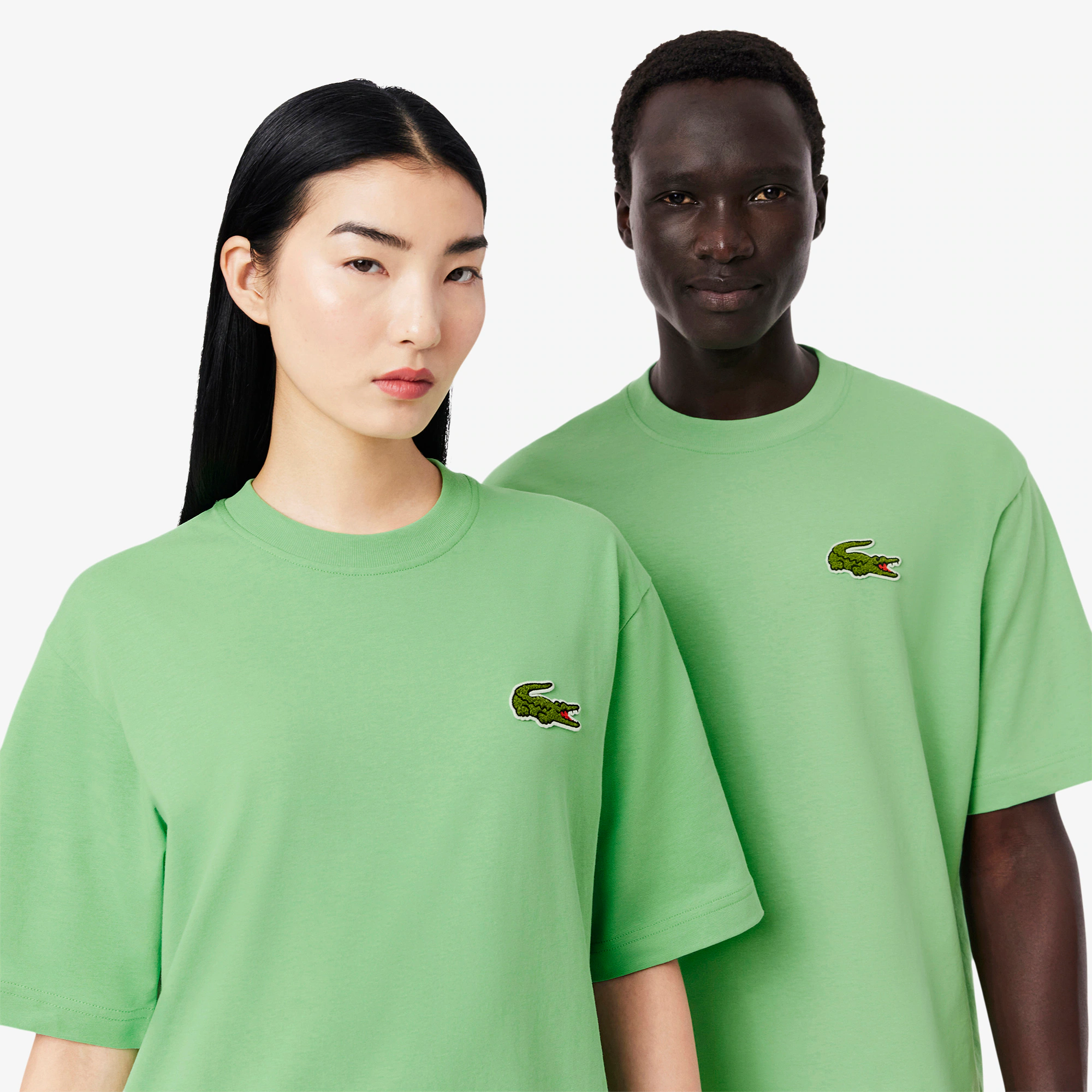 Unisex Loose Fit Heavy Cotton Badge T-Shirt