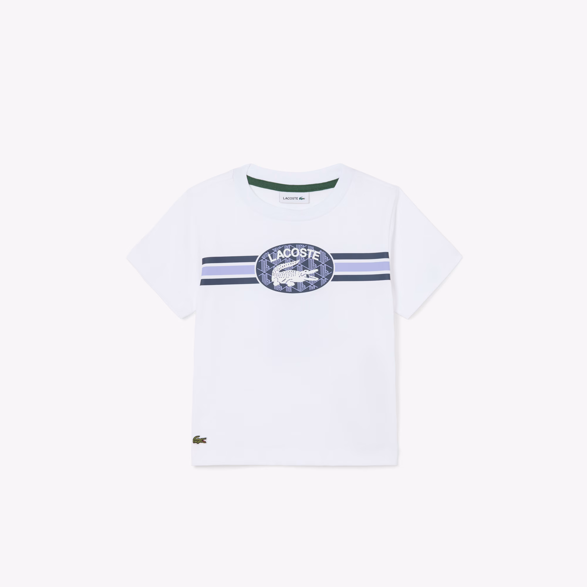 Boys' Monogram Print Cotton T-Shirt