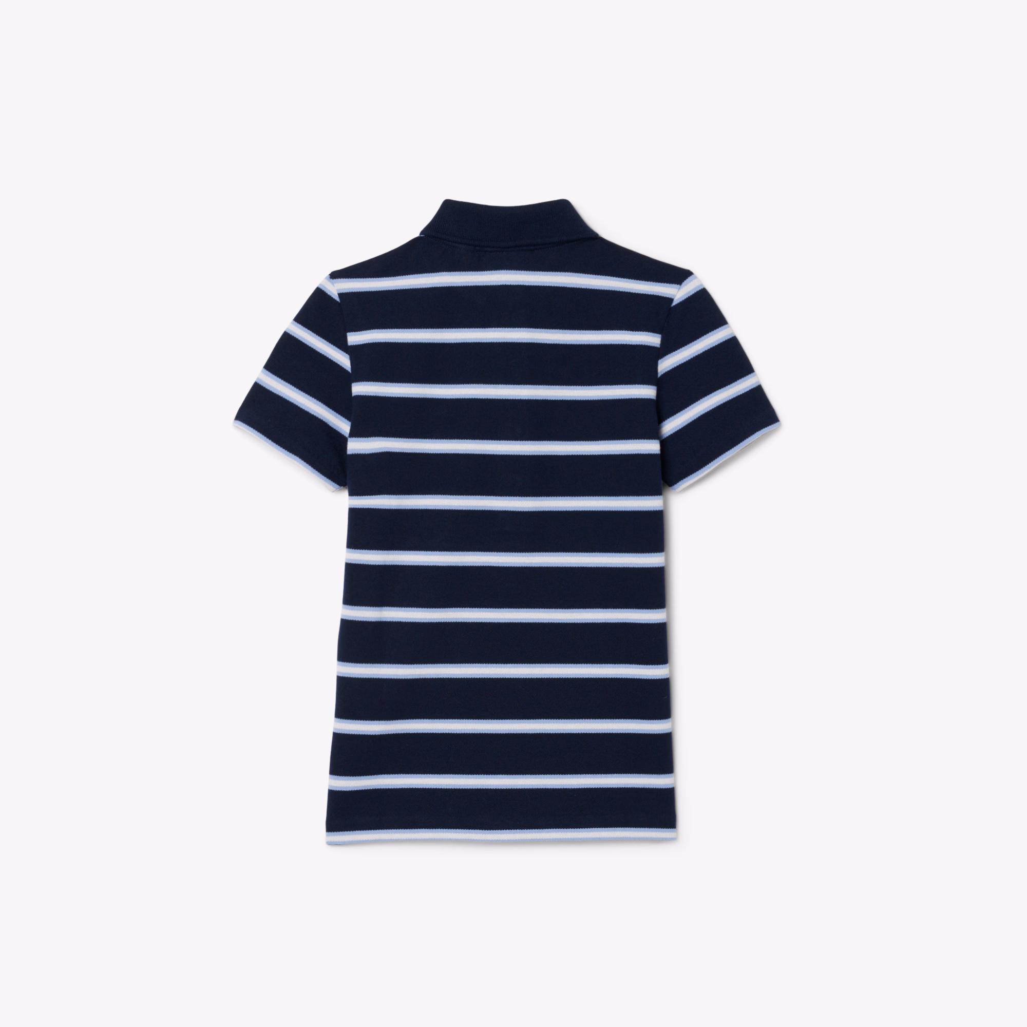 Girls' Striped Petit Piqué Polo
