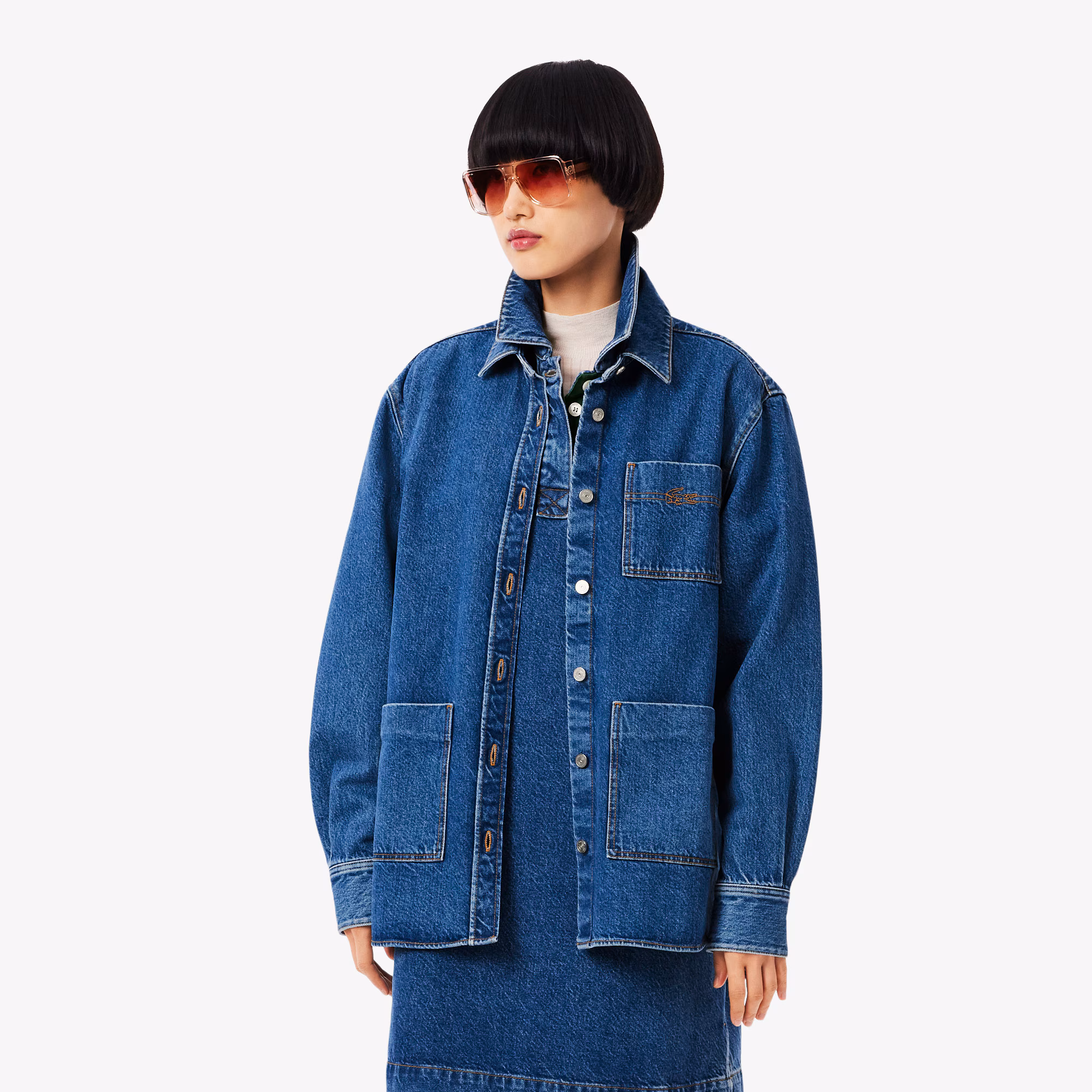 Women's Oversized Denim Overshirt
