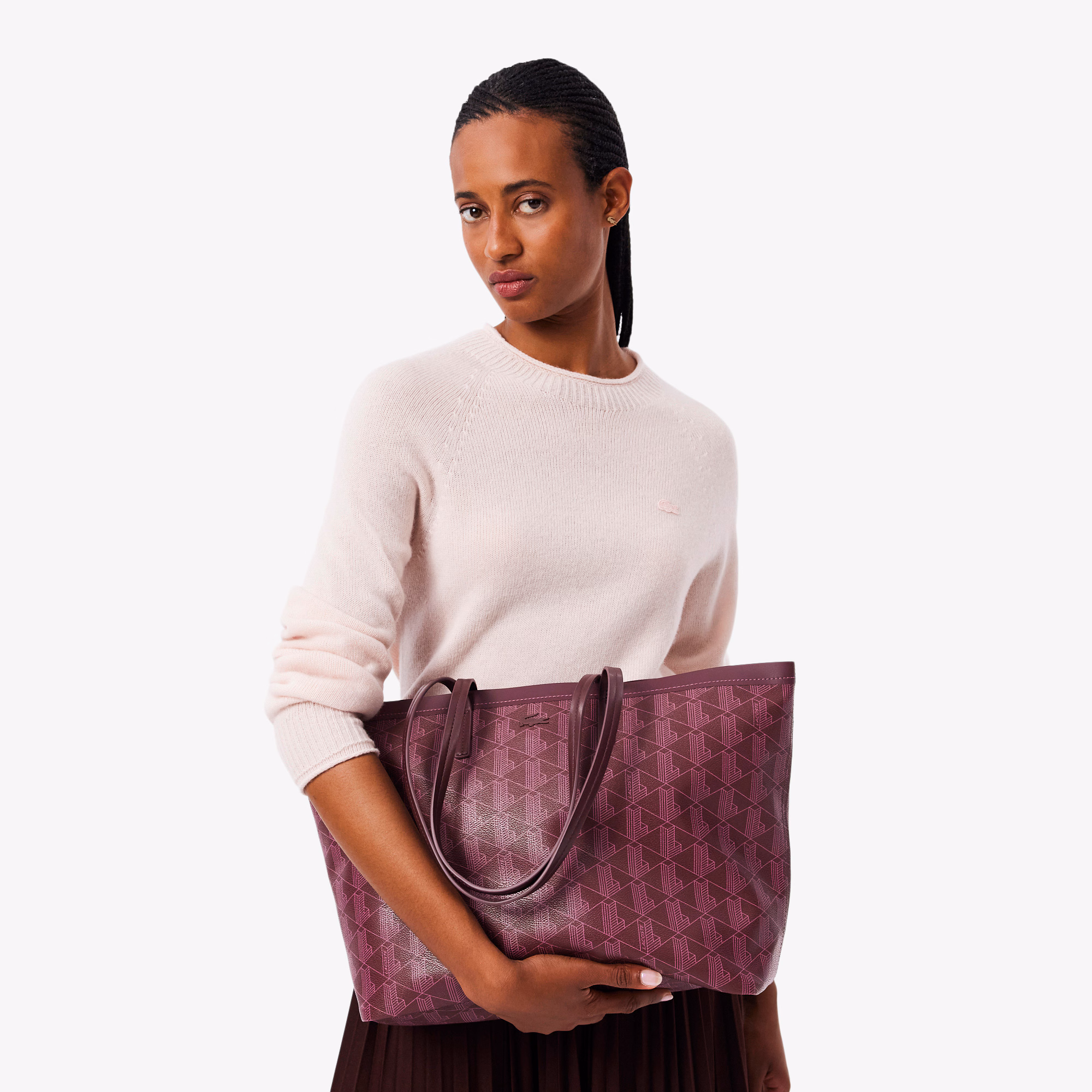 Zely Grained Tote & Pouch
