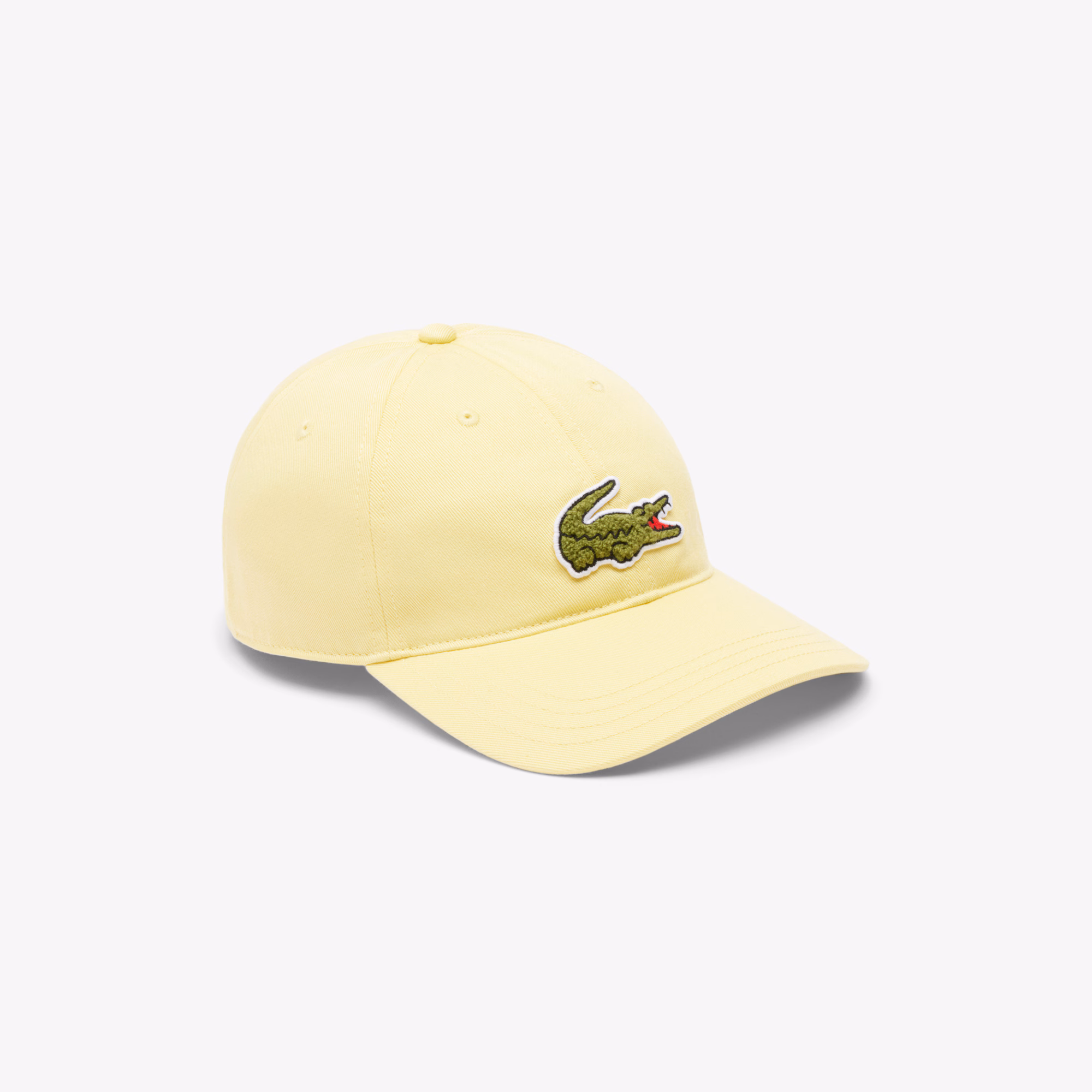 Unisex Crocodile Badge Cotton Twill Cap