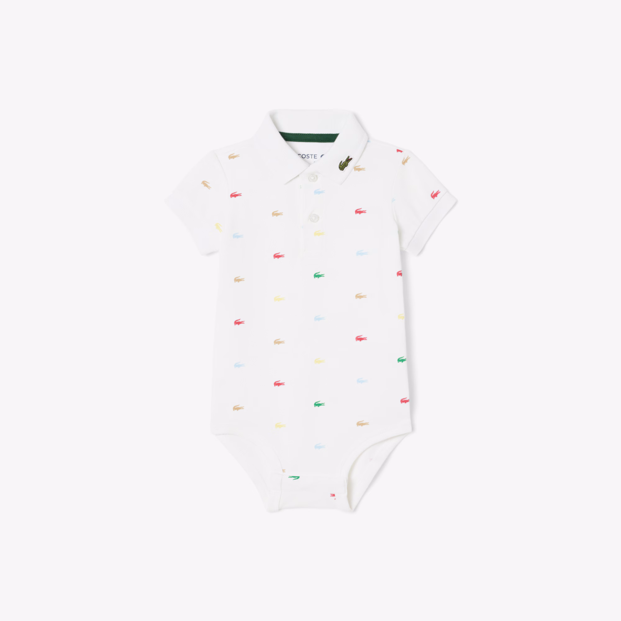 Infants’ Crocodile Print Piqué Onesie