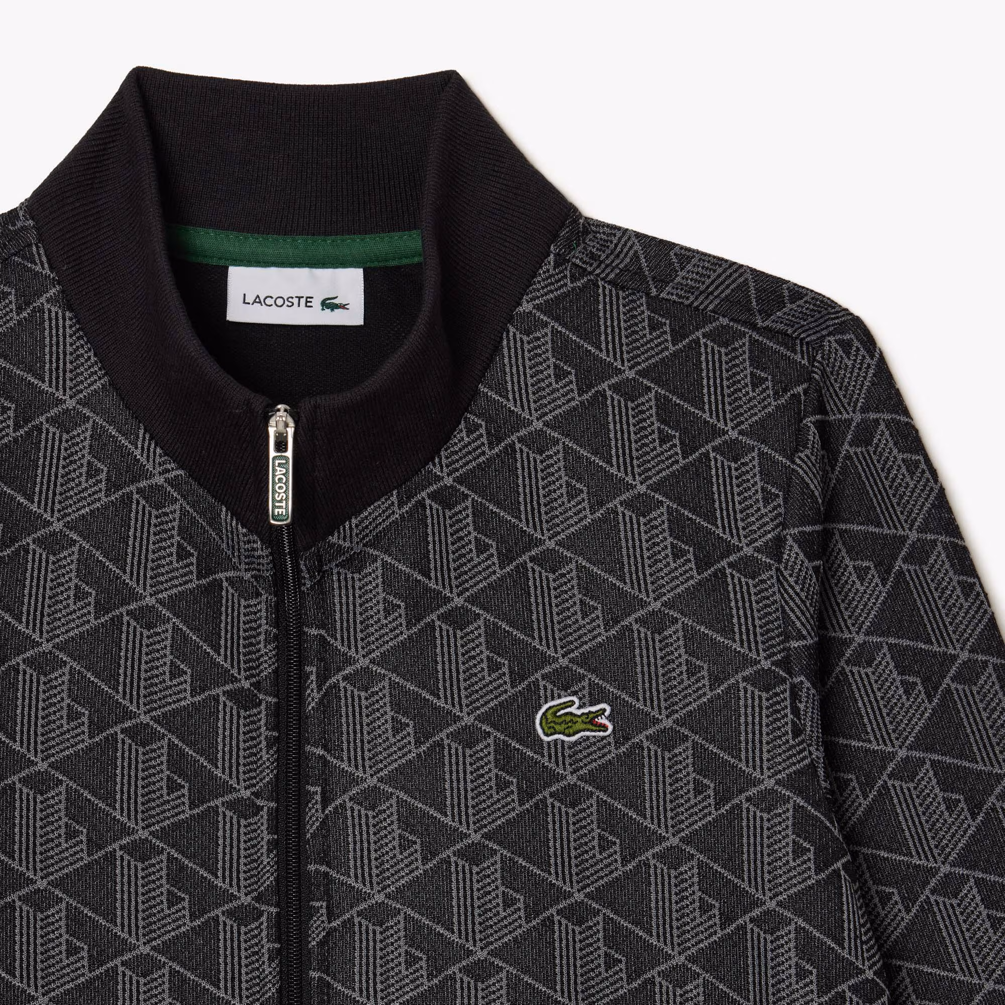 Kids' High-Neck Zip-Up Paris Monogram Sweatshirt