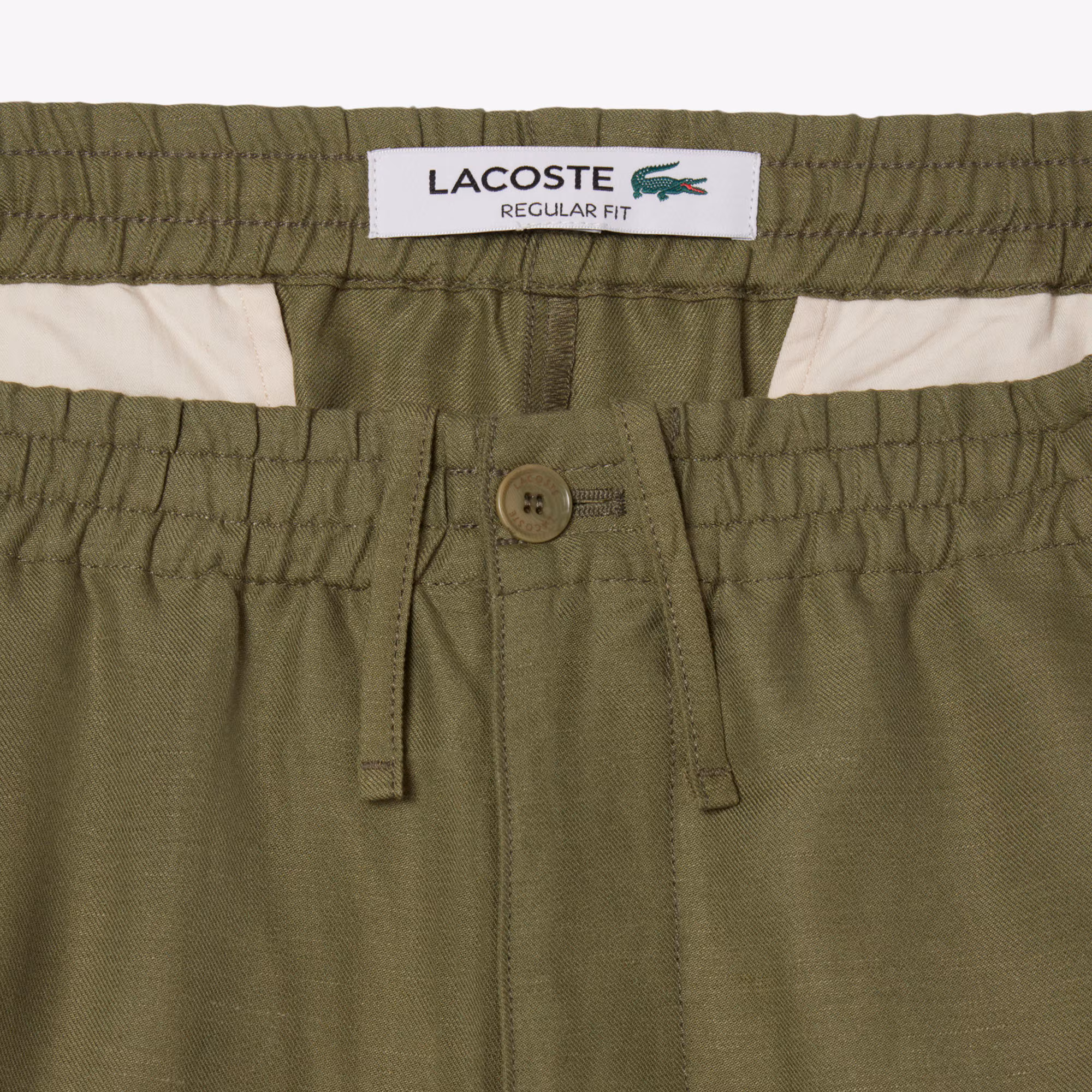 Men's Regular Fit Linen Twill Pants