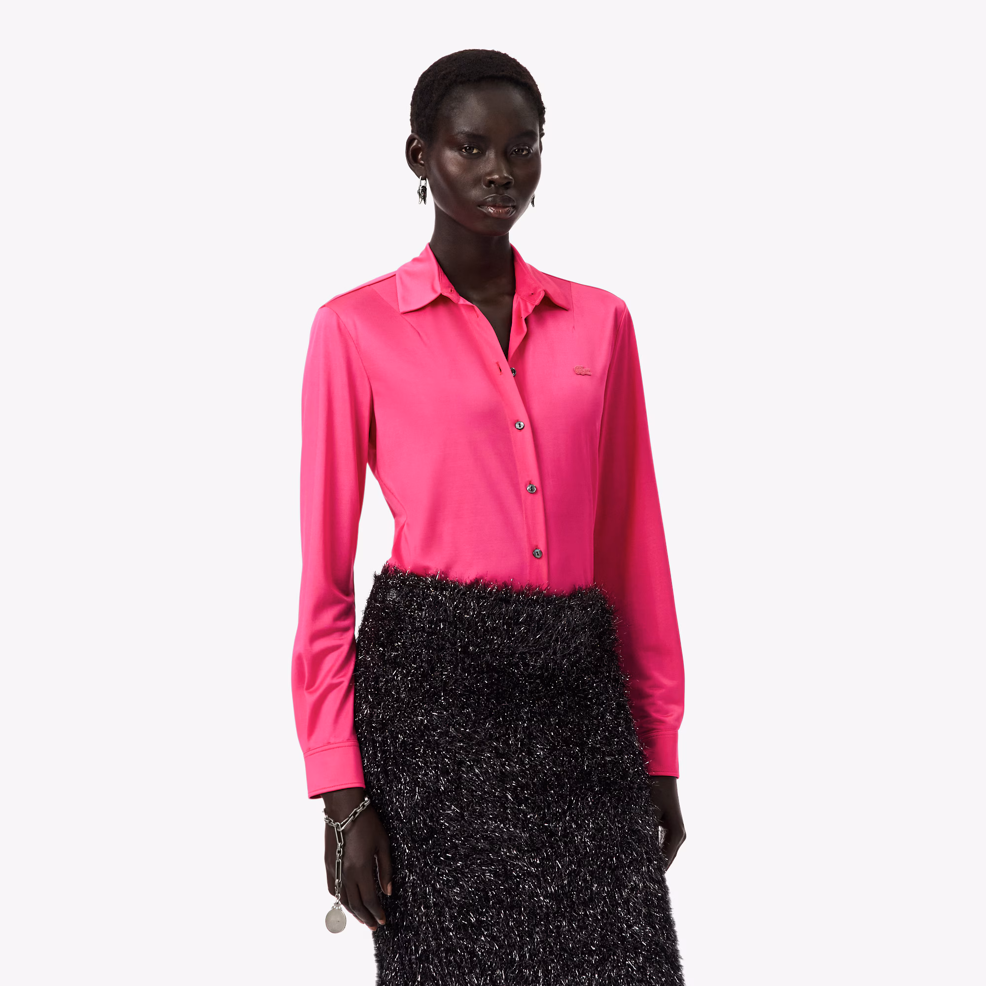 Runway Satin Slim Fit Shirt