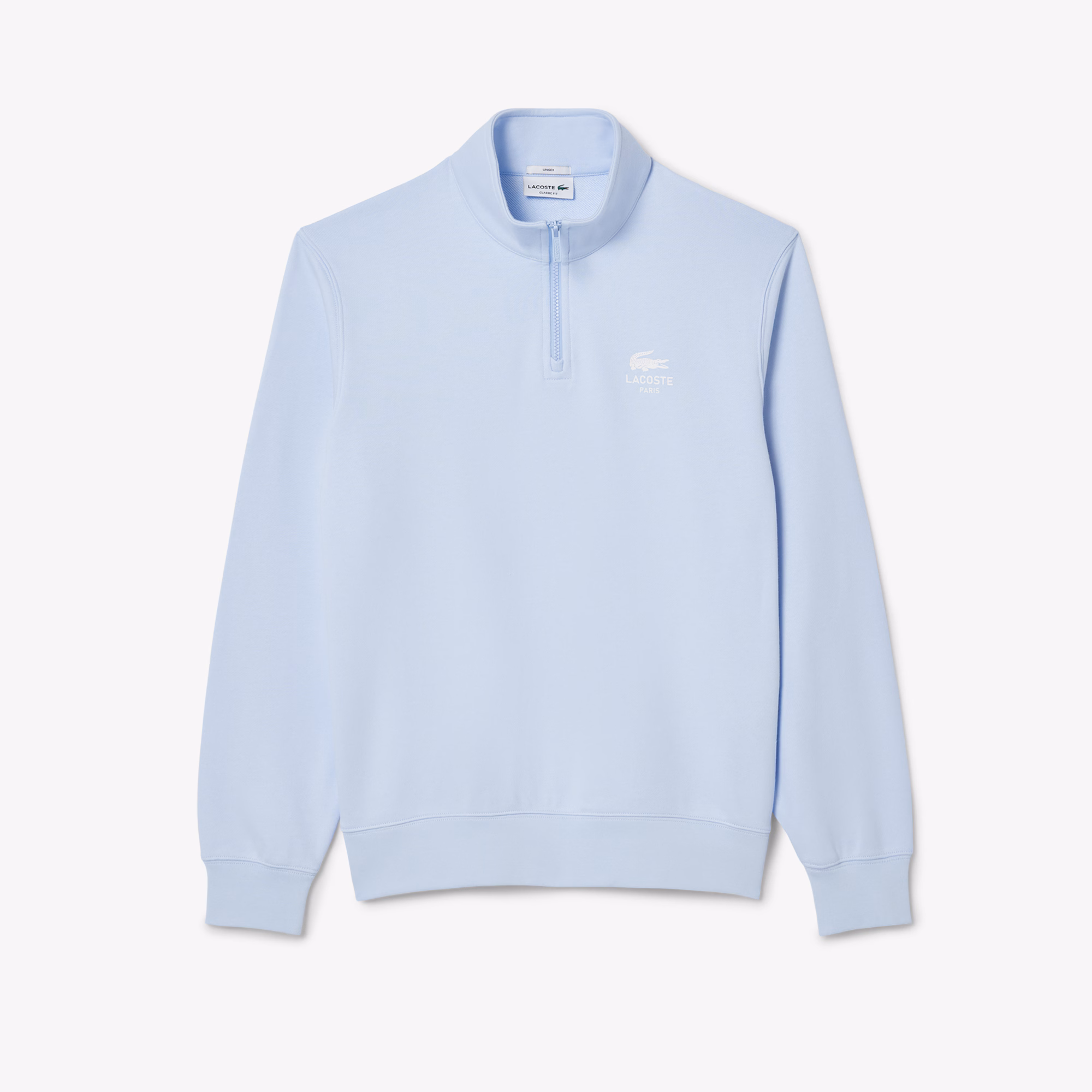 Unisex High-Neck Zip-Up Sweatshirt