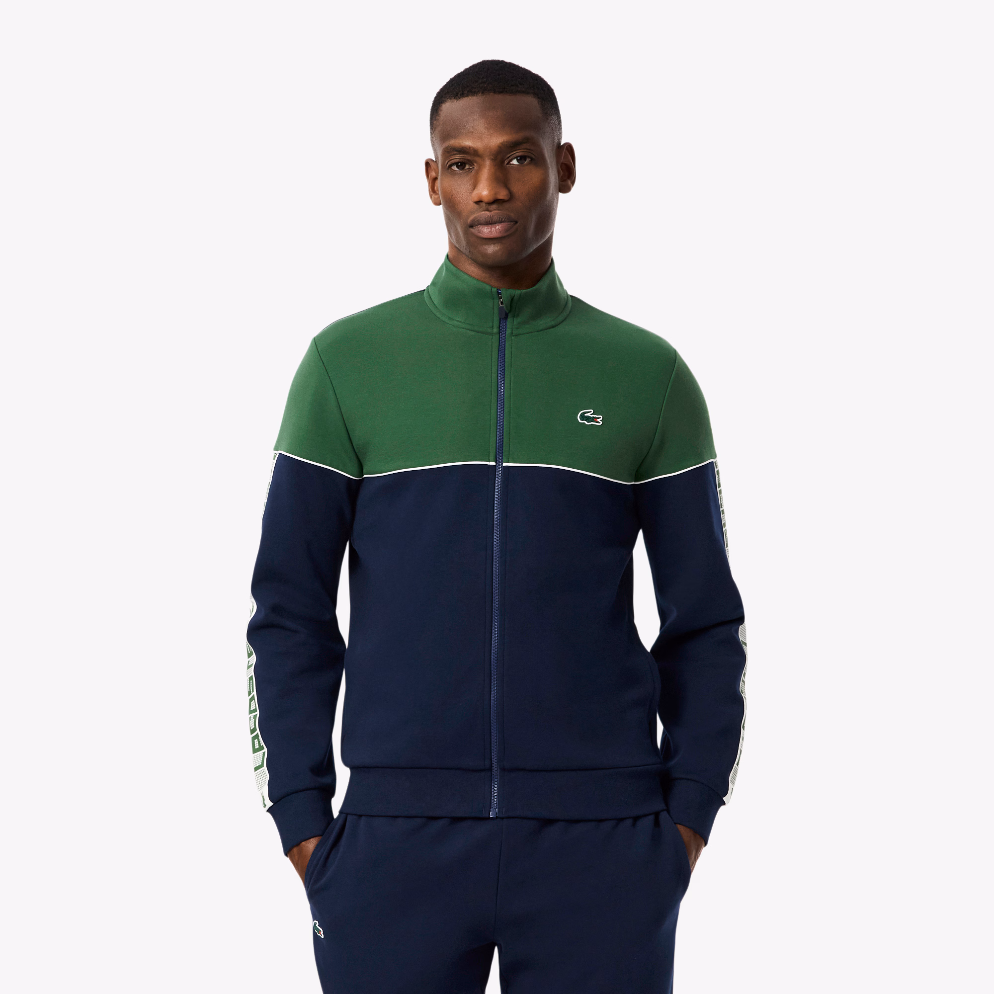 Men's Tennis Zip-Up Colorblock Sweatshirt