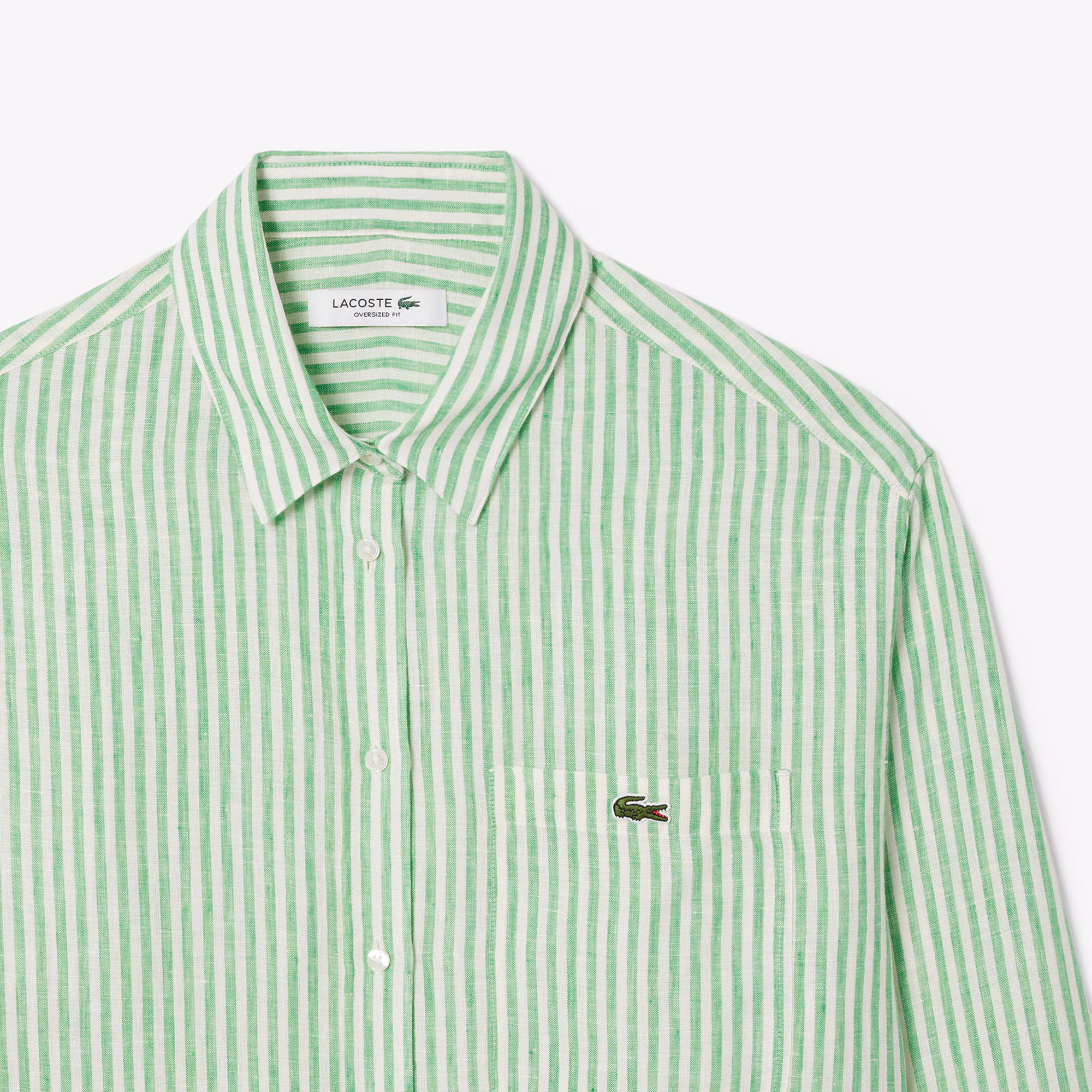 Women's Oversized Striped Linen Shirt