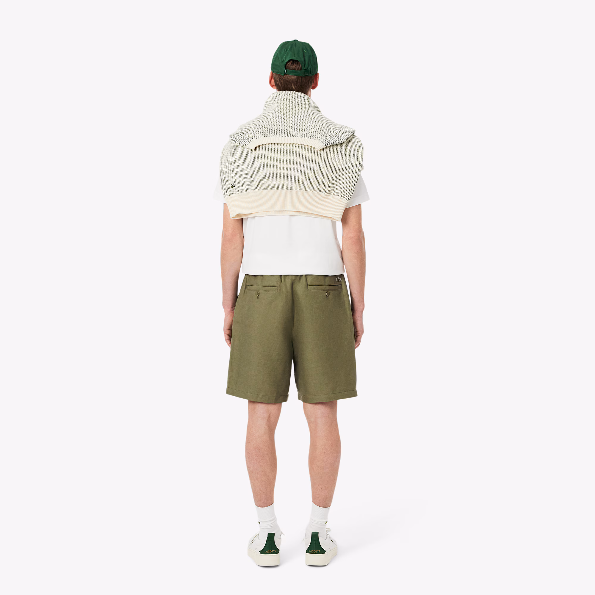 Men's Regular Fit Wool Blend Shorts