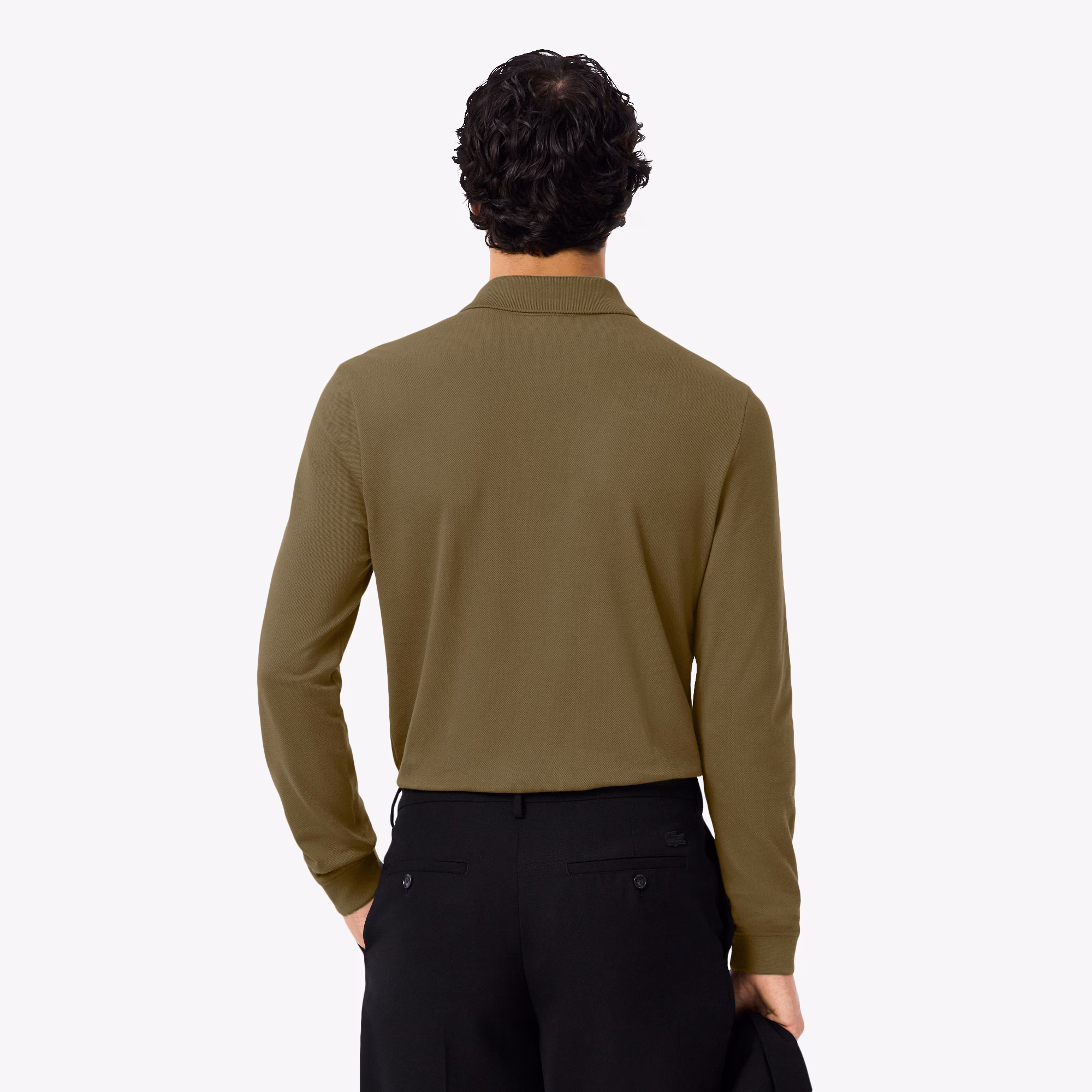 Men's Slim Fit L.12.12 Long Sleeve Polo