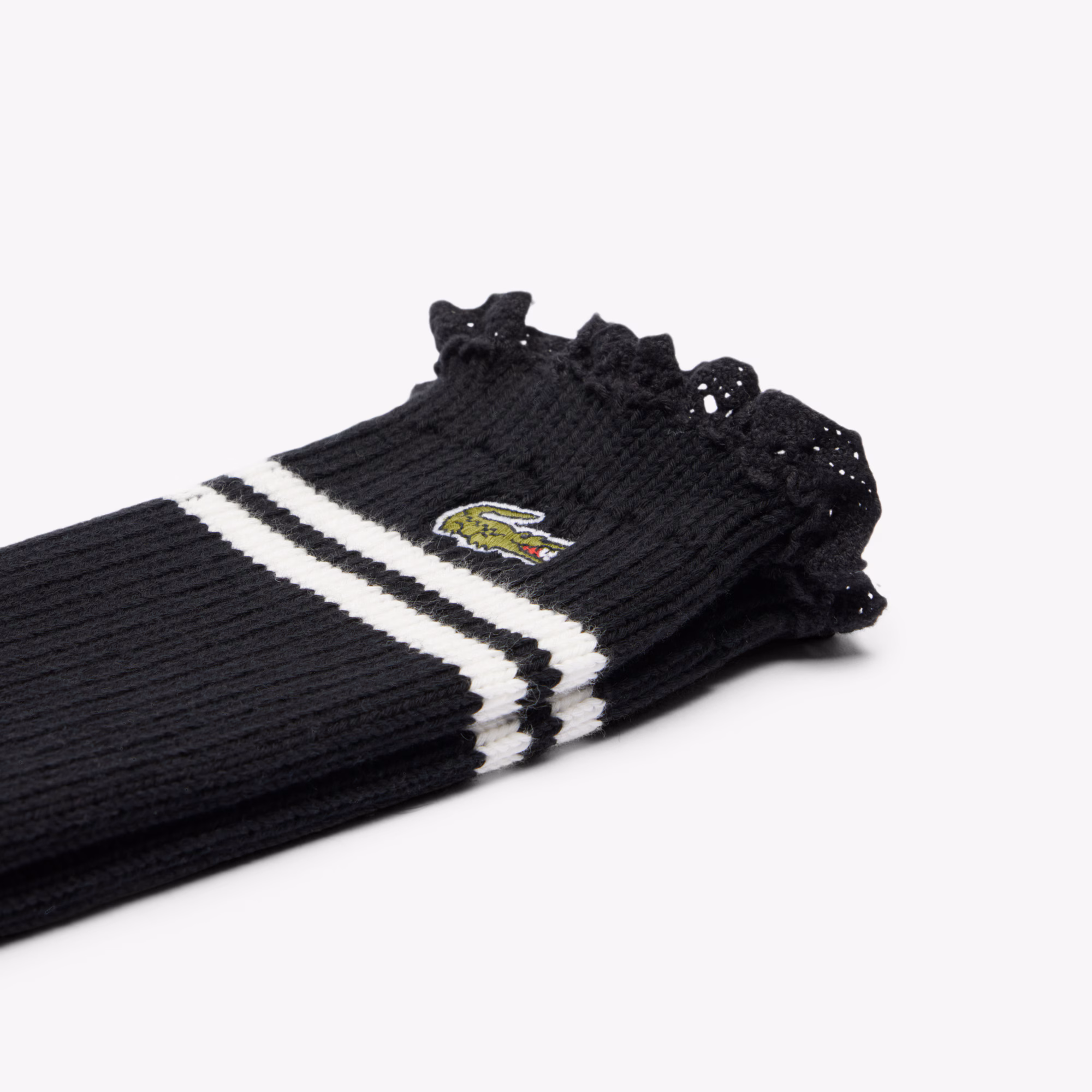 Women's Lace Edge Ribbed Socks