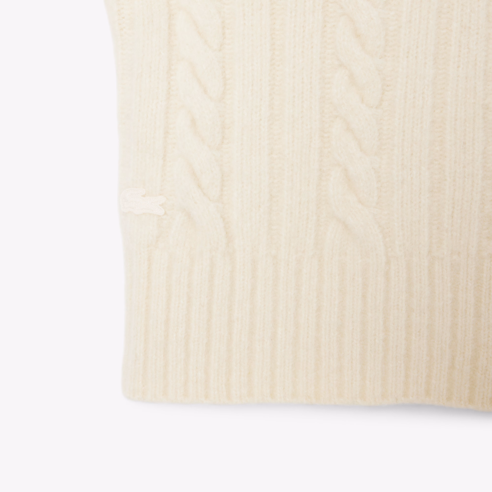 Women's Patchwork Effect High-Neck Wool Sweater