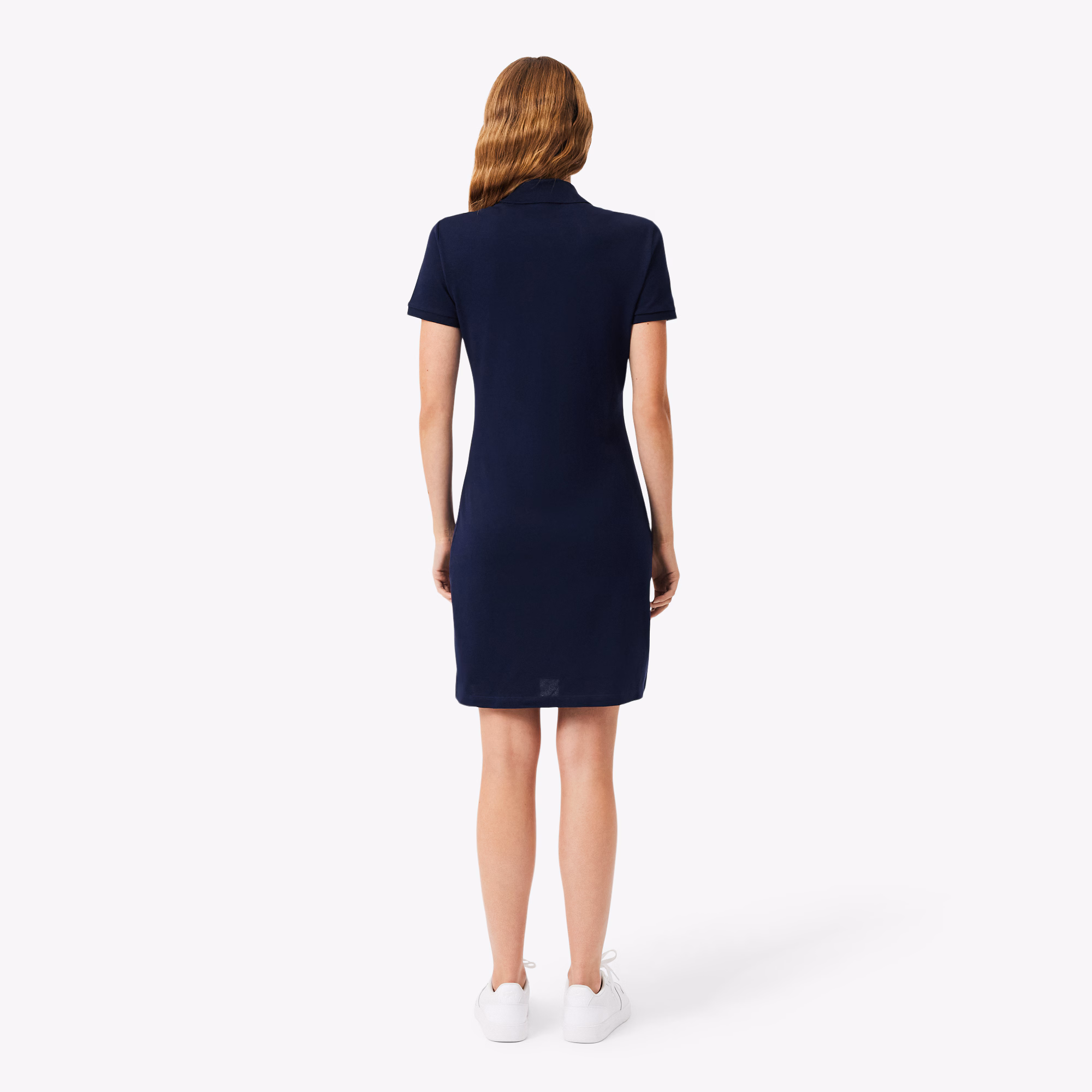 Women's Slim Fit Stretch Mini Piqué Polo Dress
