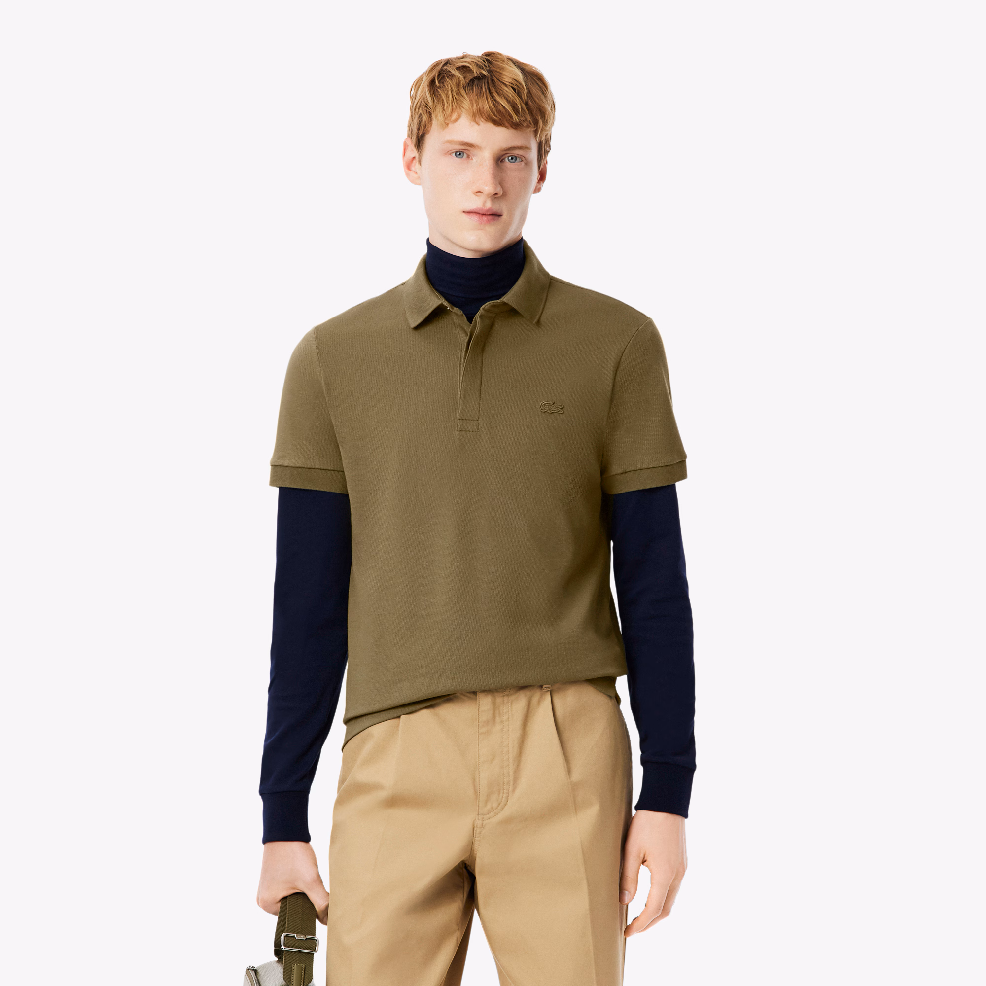 Men's Regular Fit Paris Stretch Piqué Polo