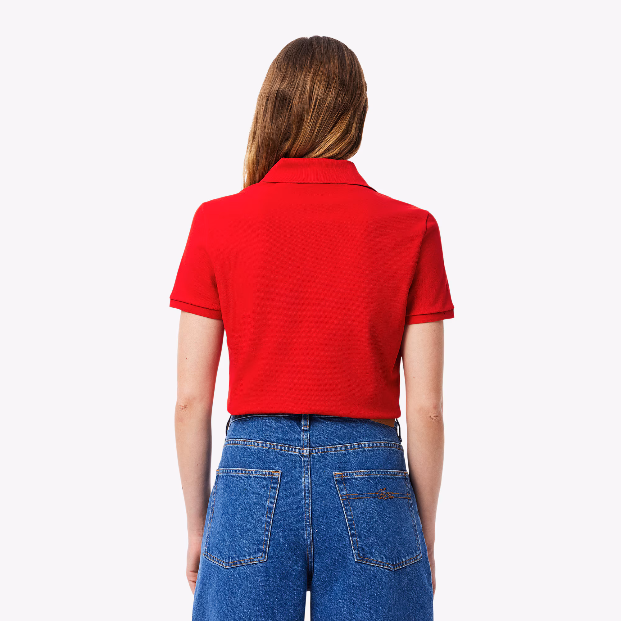 Women's L.12.D Slim Fit Stretch Mini Piqué Polo