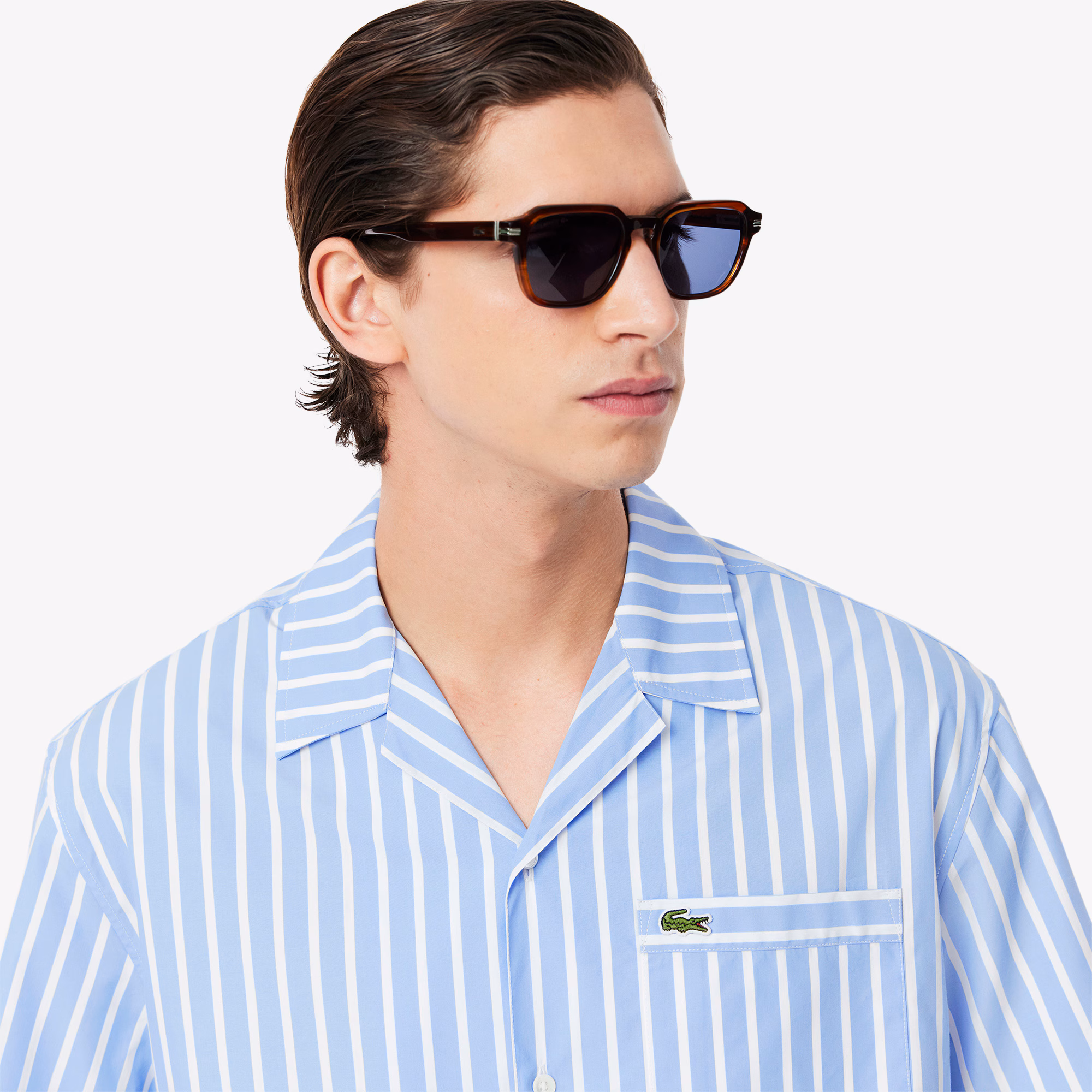 Men's Relaxed Fit Striped Short Sleeve Shirt