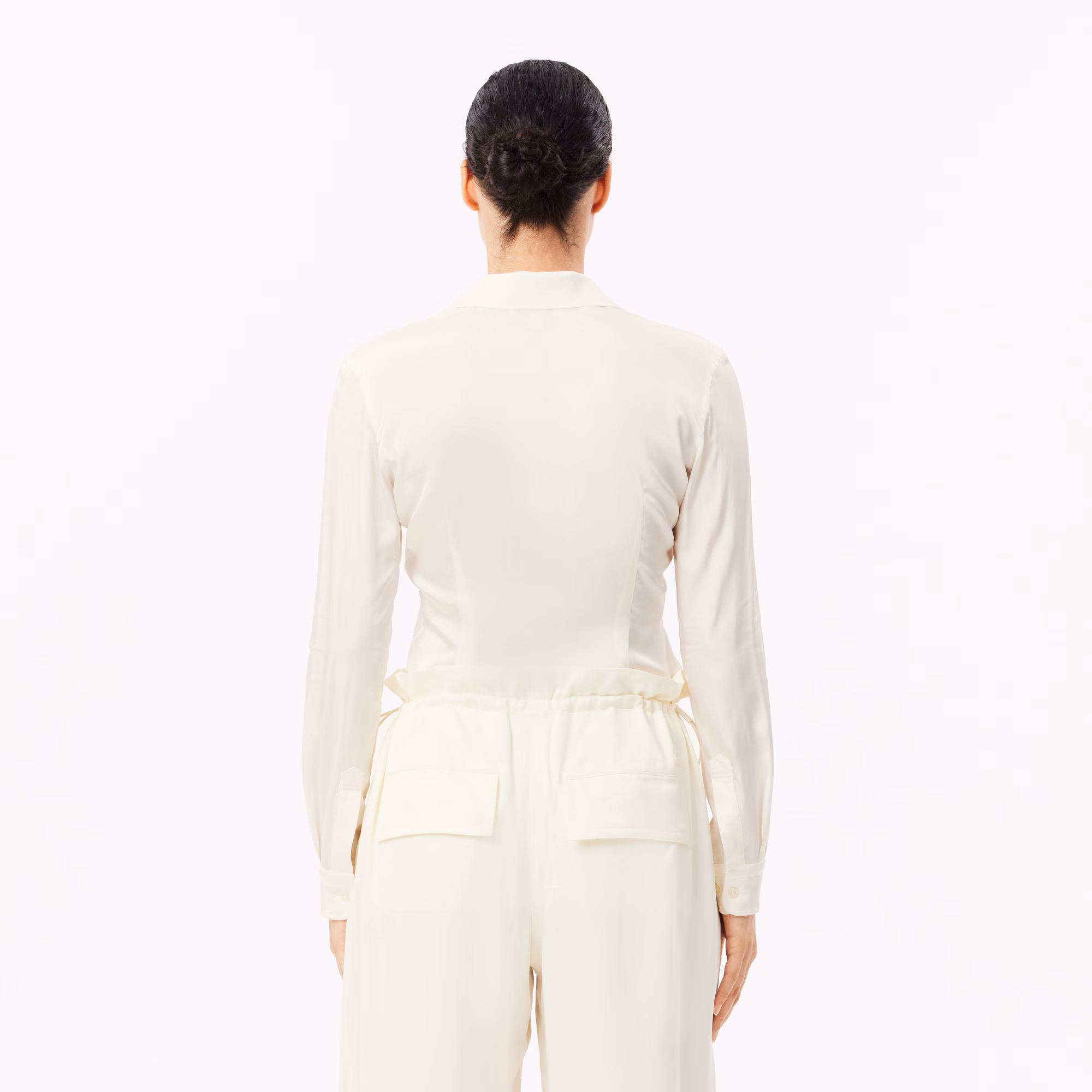 Women's Slim Fit Ribbed Collar Shirt