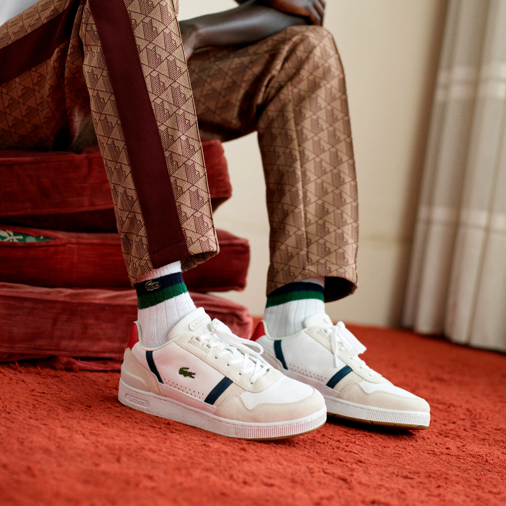 Men's T-Clip Leather Sneakers