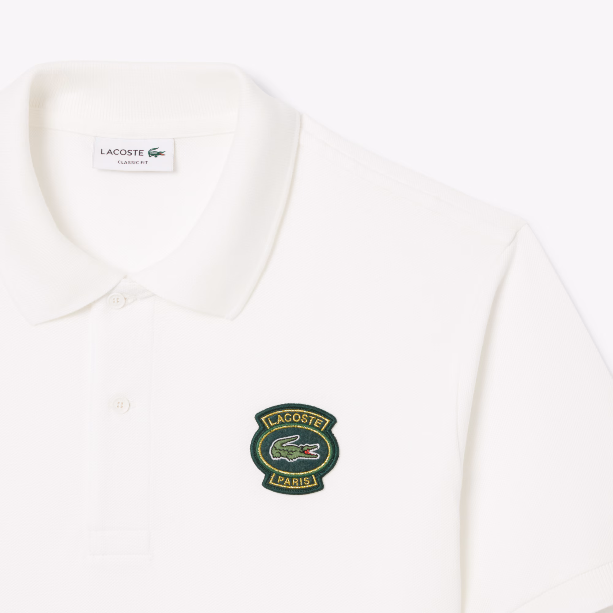 Men's Classic Fit Petit Piqué Badge Polo