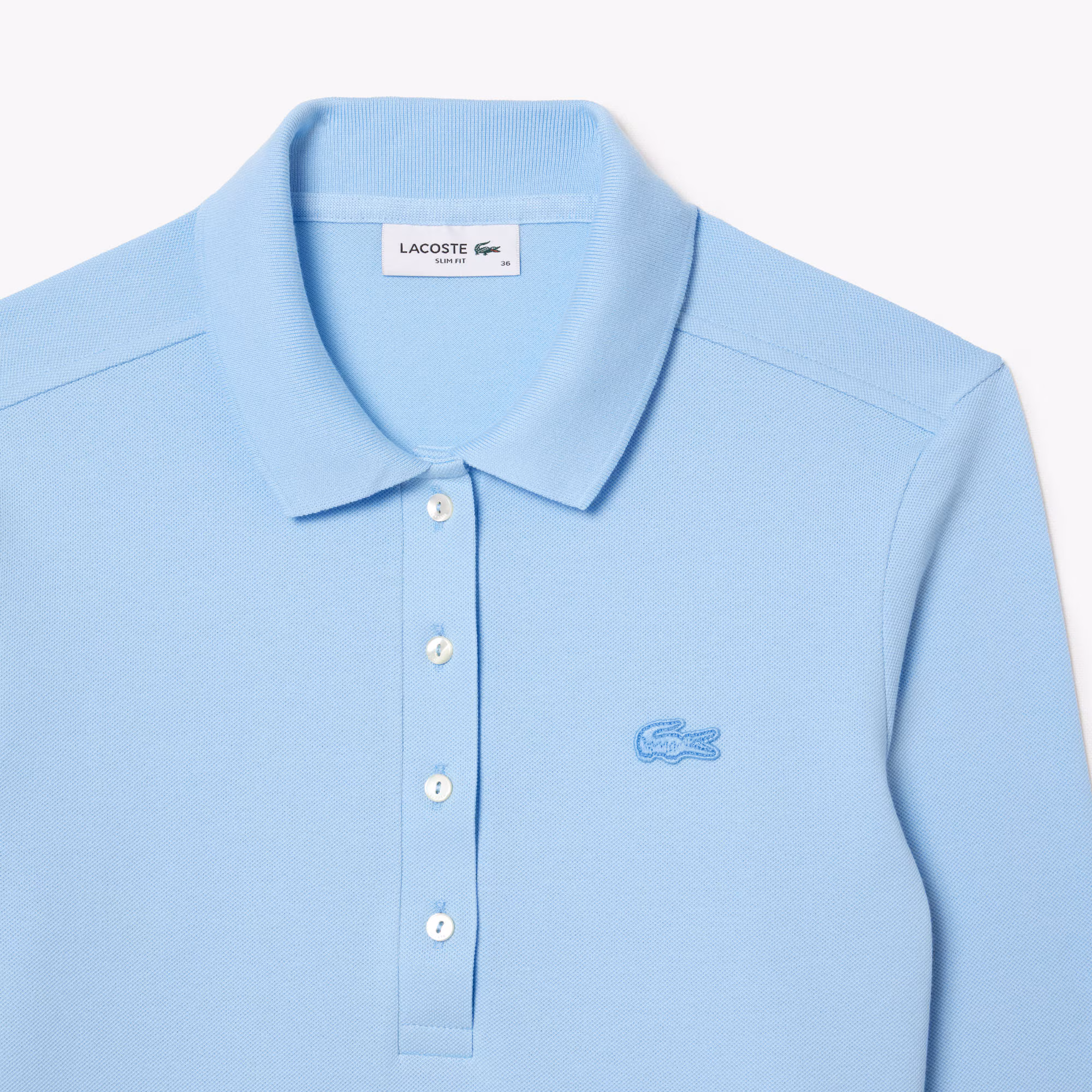 Women's Slim Fit L.12.D Stretch Mini Piqué Polo