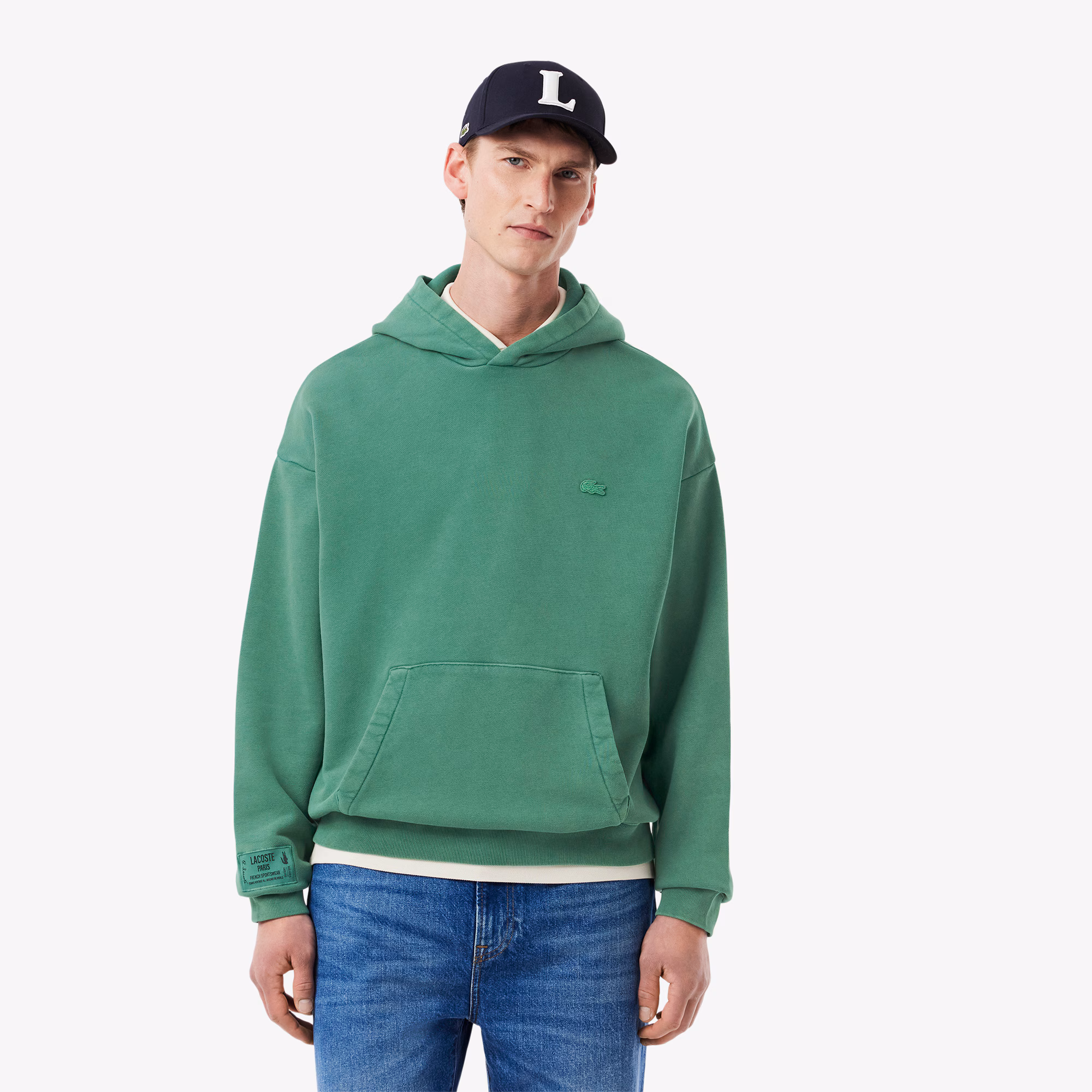 Men's Washed Effect Hoodie