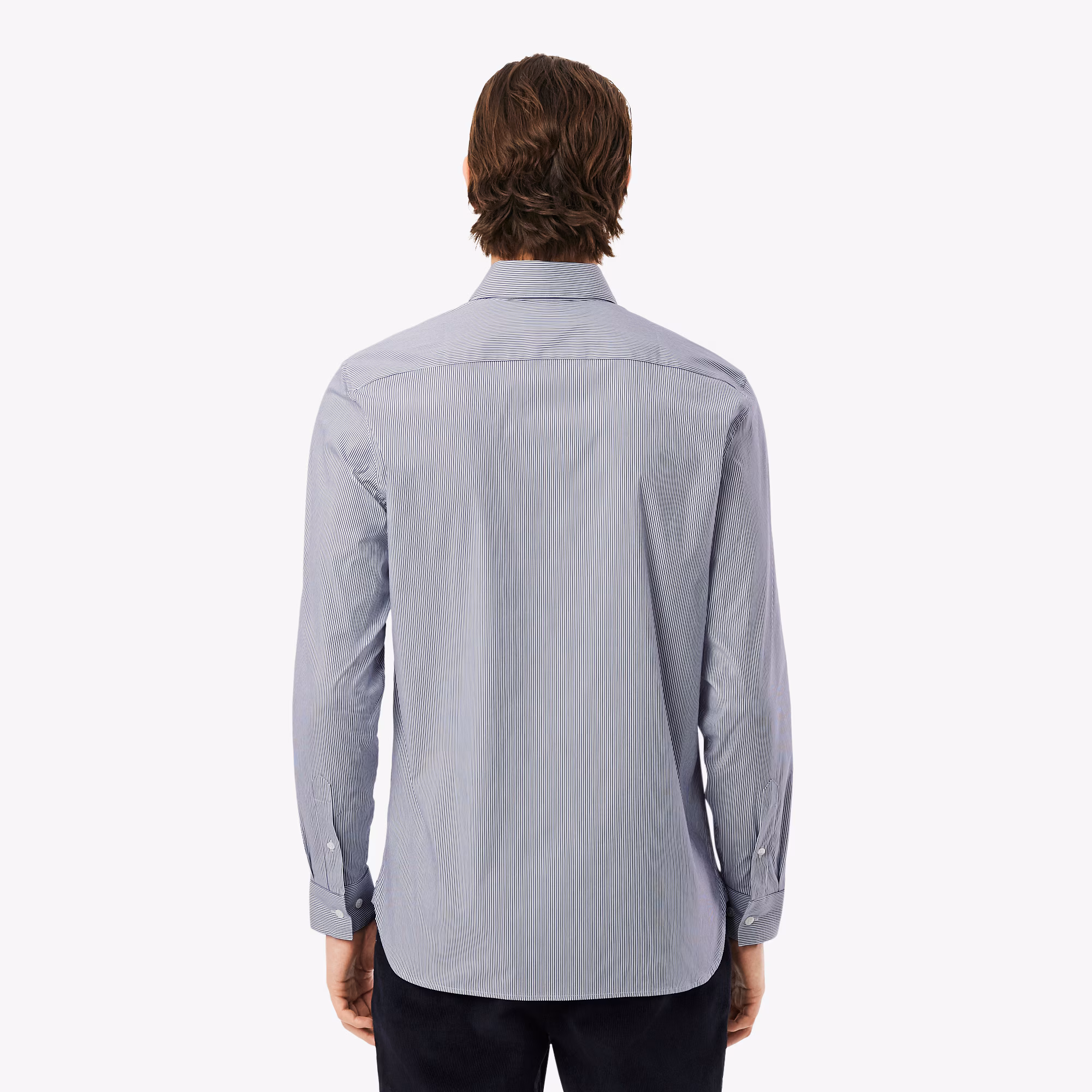 Men's Slim Fit Striped Stretch Button Down Shirt