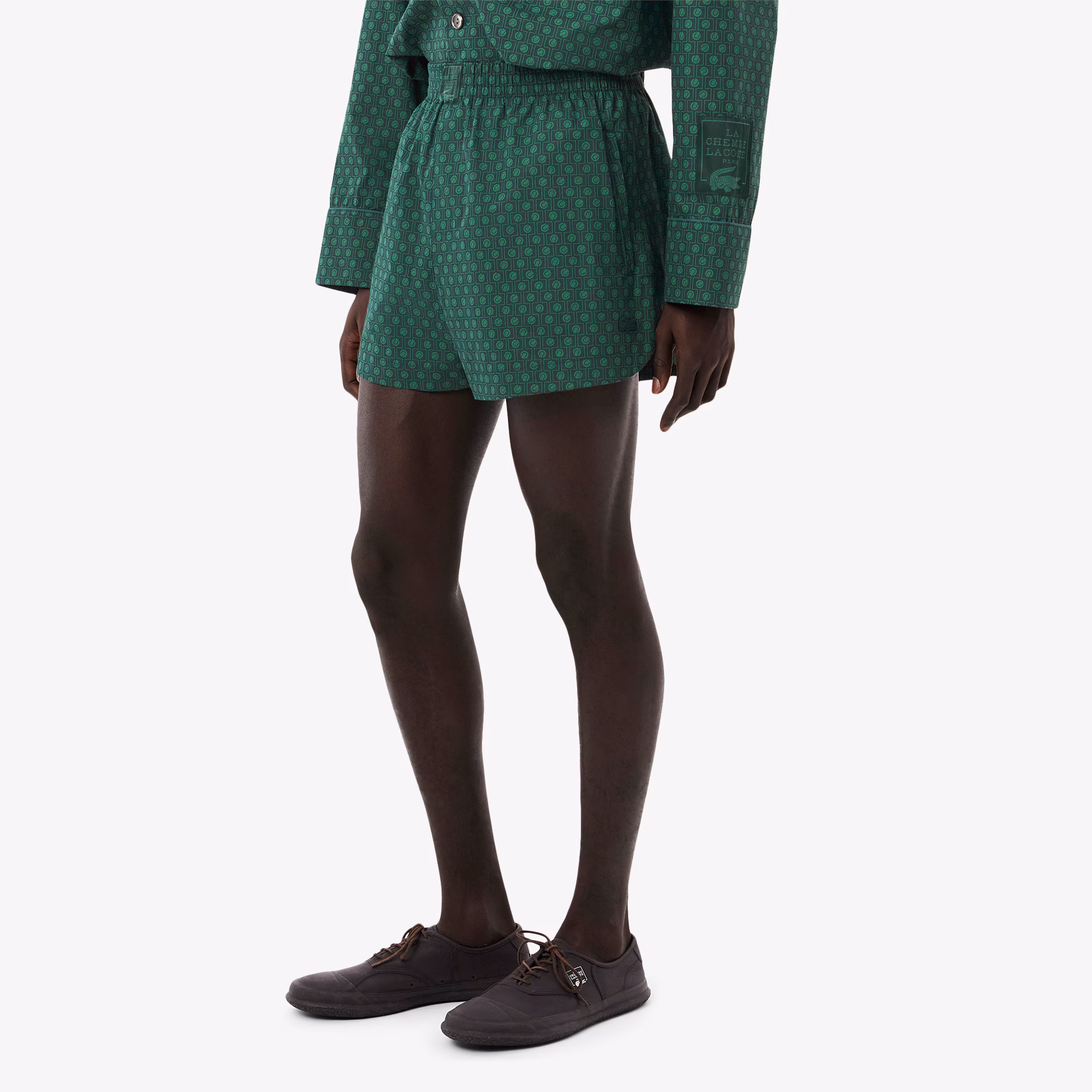 Men's Runway Print Poplin Shorts