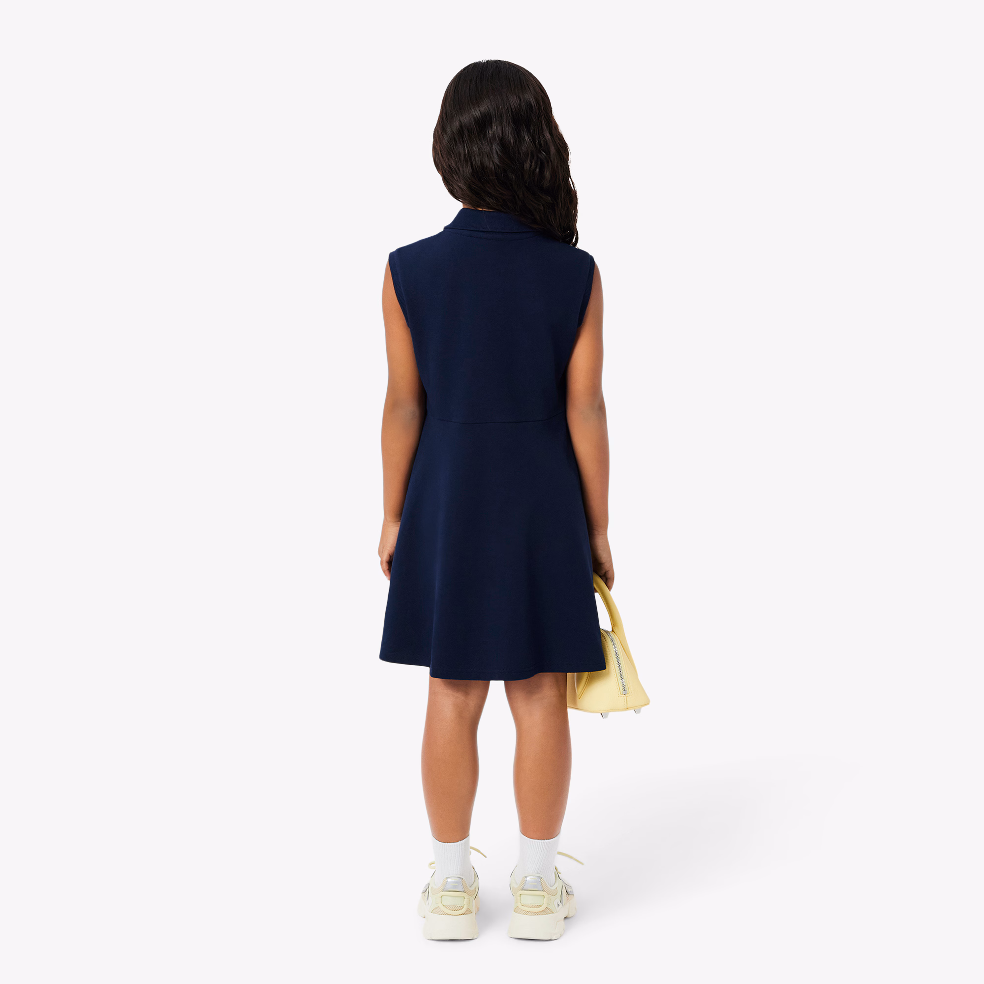Kids' Sleeveless Stretch Piqué Polo Dress