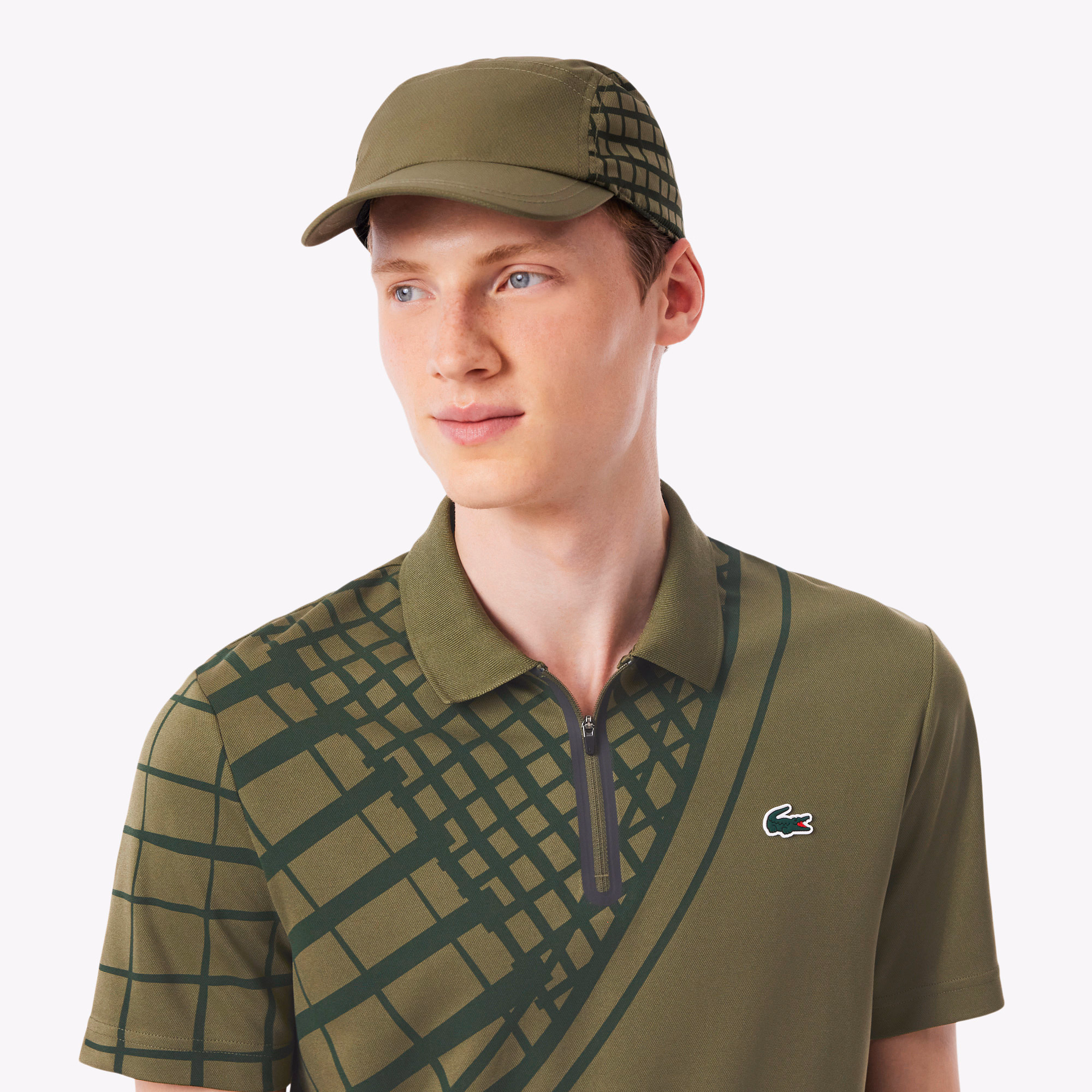 Men's Ultra Dry Printed Slim Fit Tennis Polo