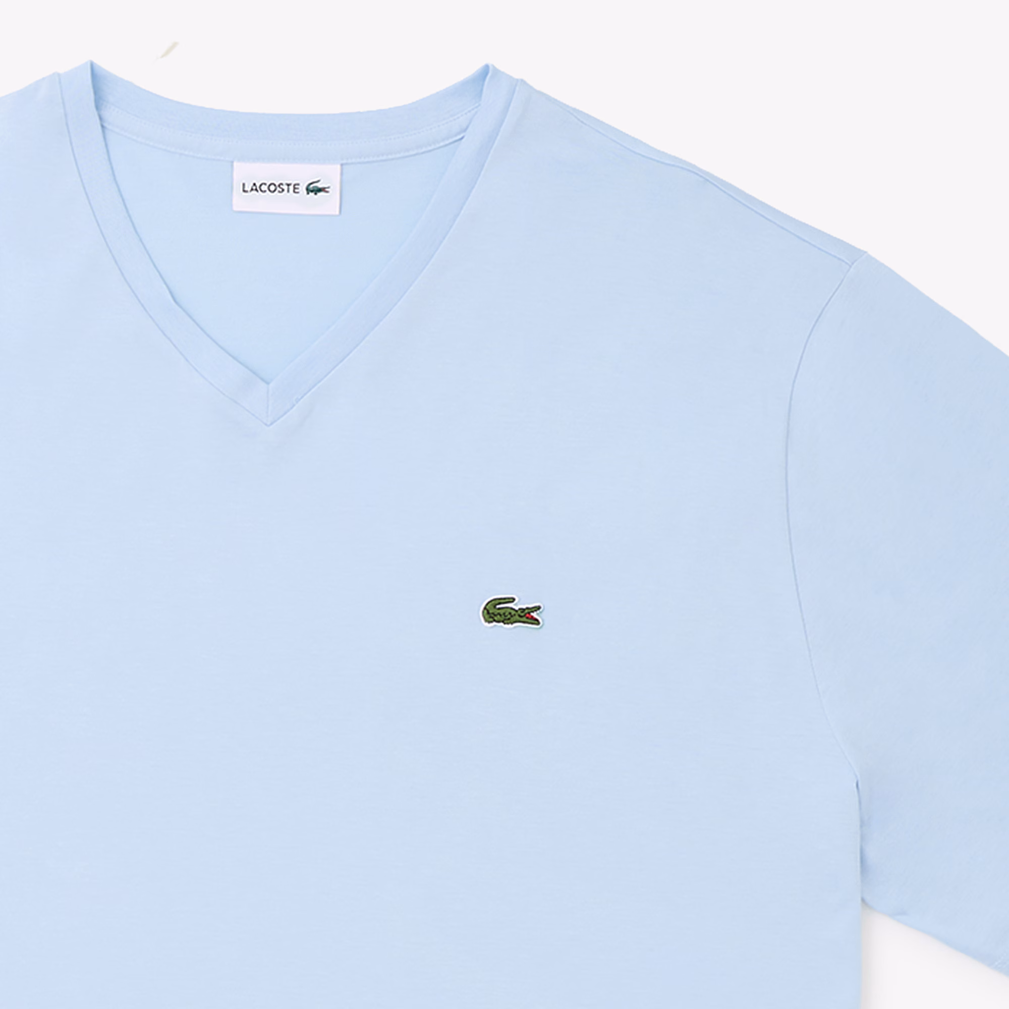 Men’s Tall Fit Ribbed V-Neck Cotton T-Shirt