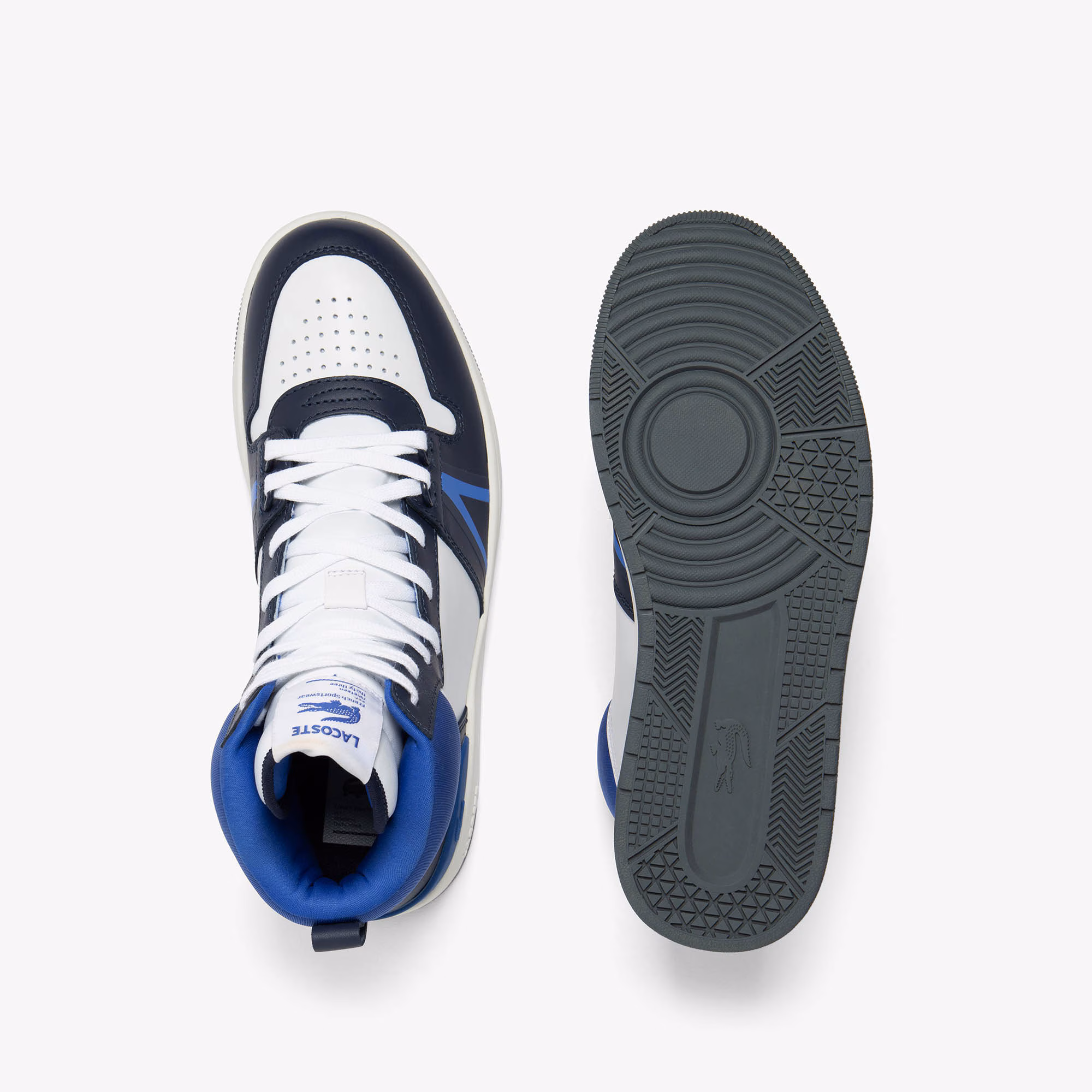 Men's L001 Mid Contrasted Leather Sneakers