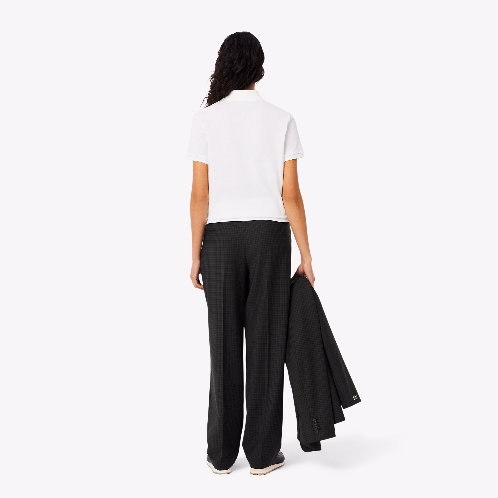 Women's Wide Fit Darted Plaid Pants