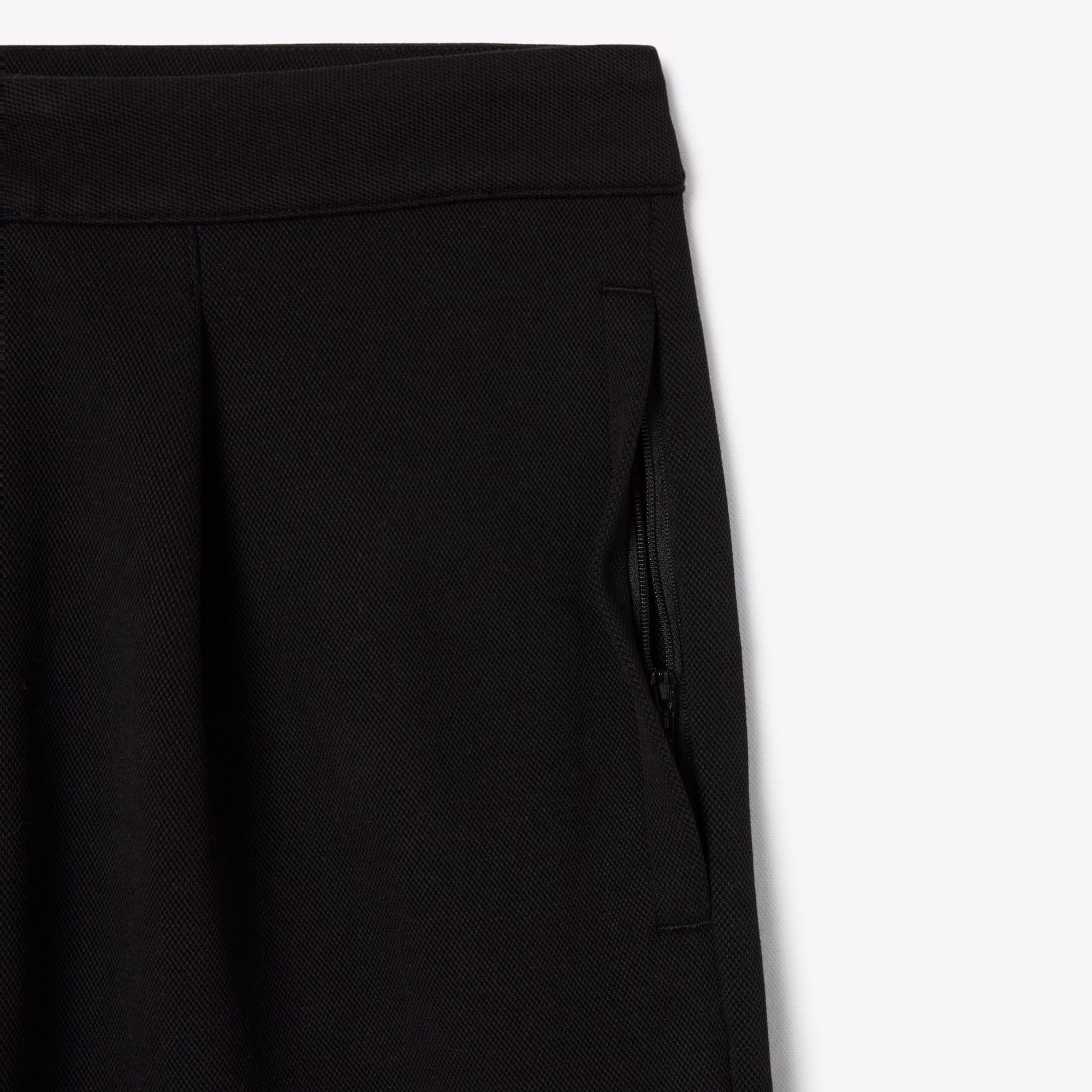 Men's Loose Fit Piqué Pleated Pants