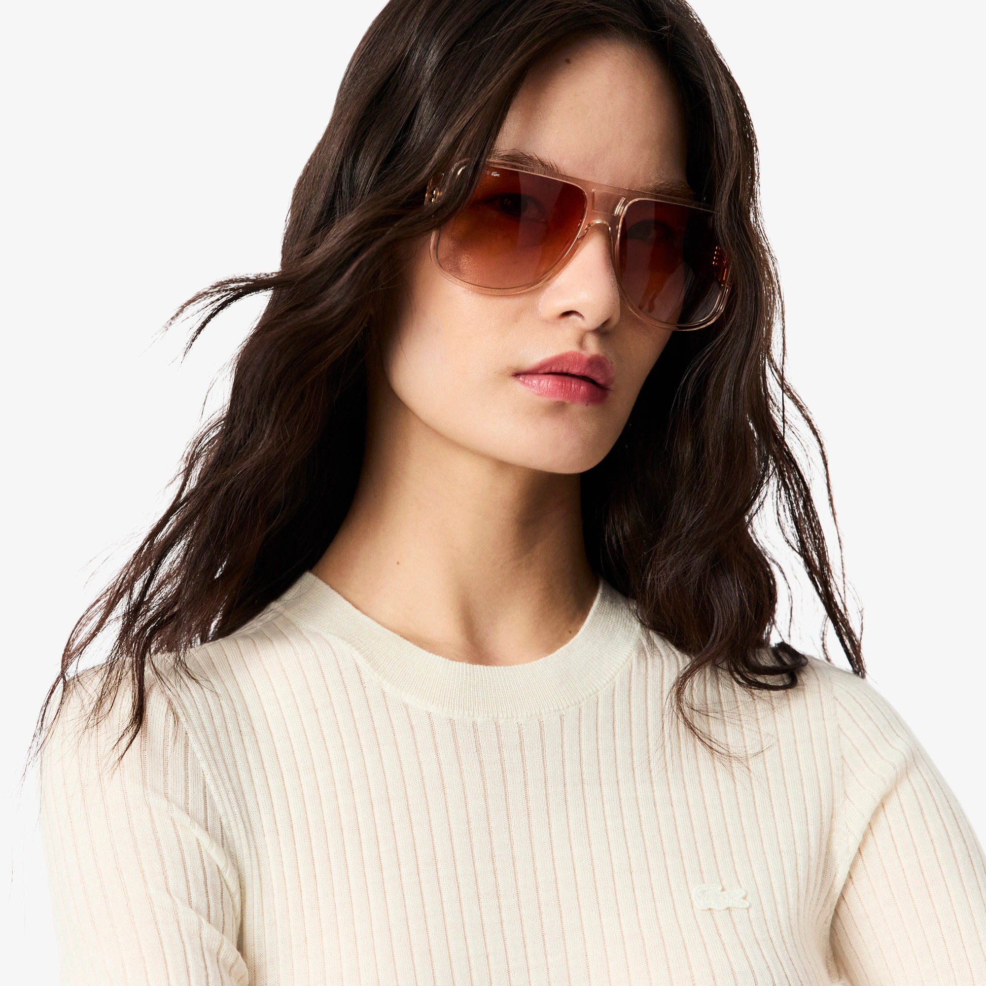 Women's Short Sleeve Merino Wool Rib Knit Sweater