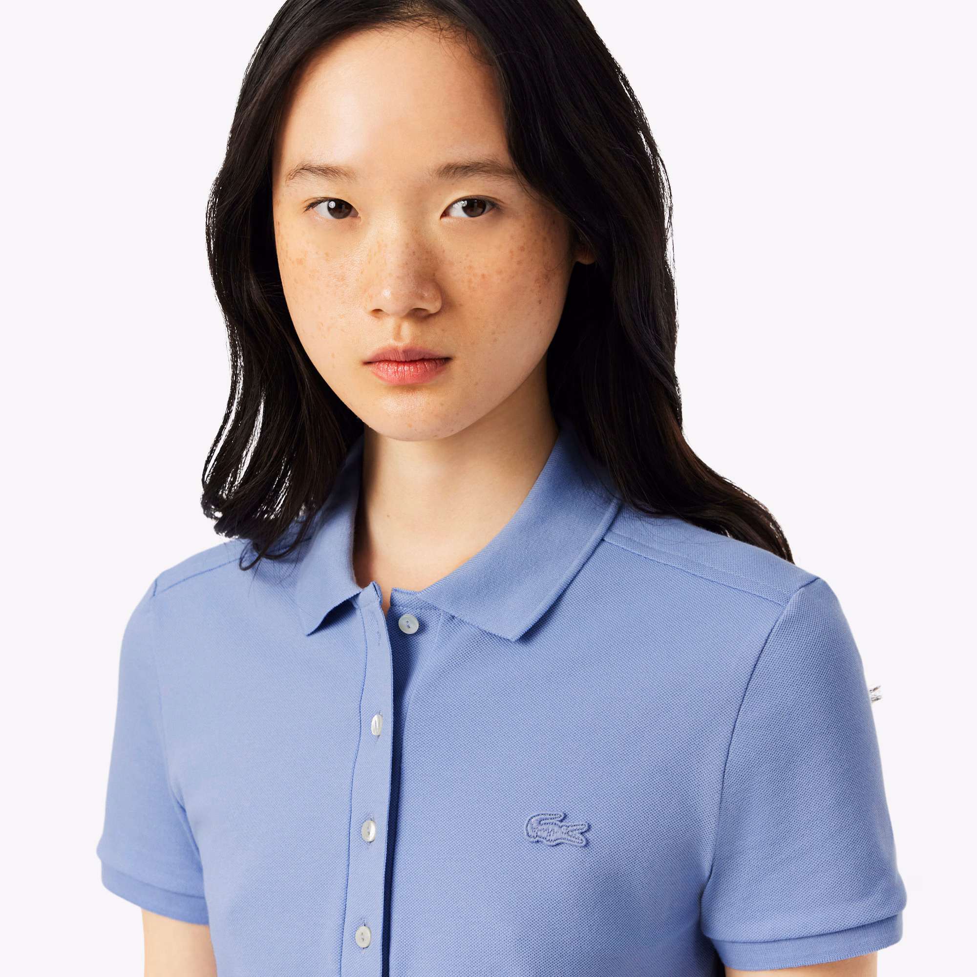 Women's L.12.D Slim Fit Stretch Mini Piqué Polo