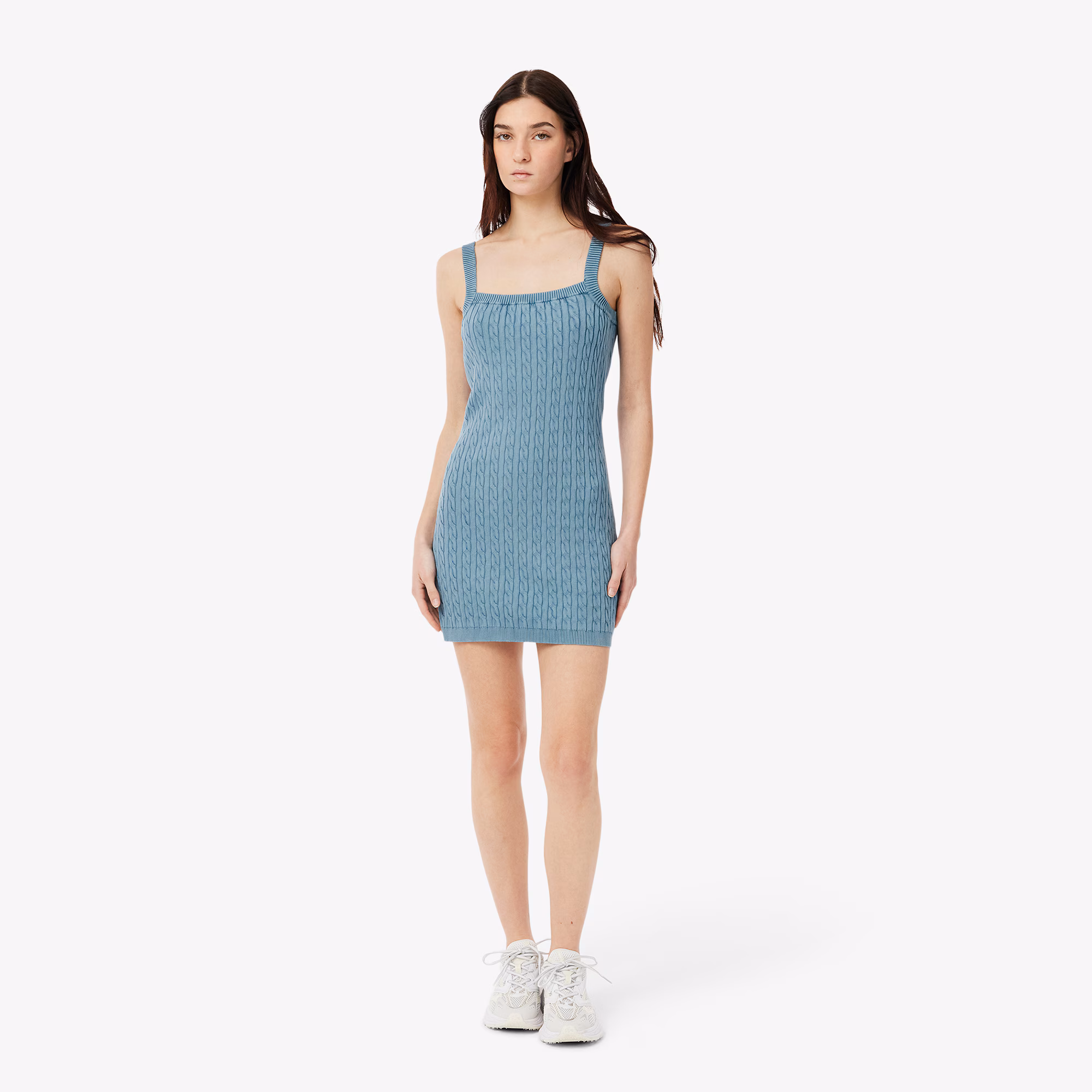 Women's Wash Effect Cable Knit Dress