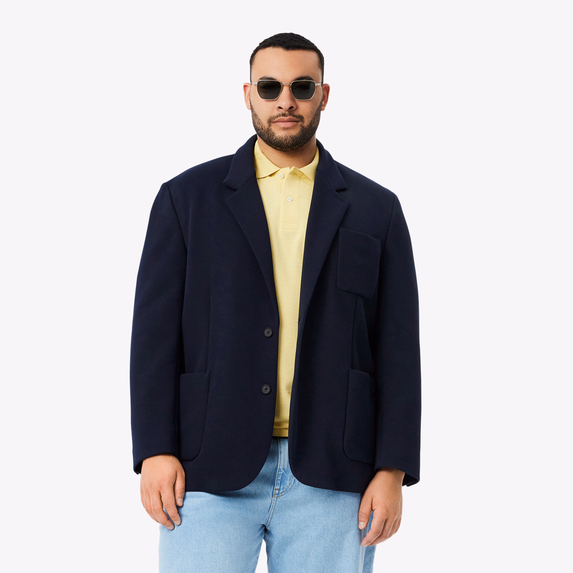 Men's Double Faced Piqué Blazer